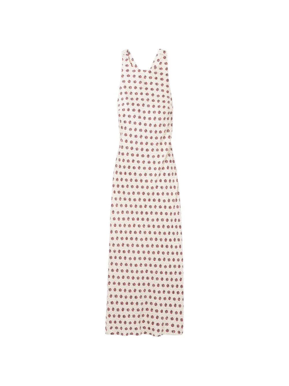 criss-cross floral-print dress - 1