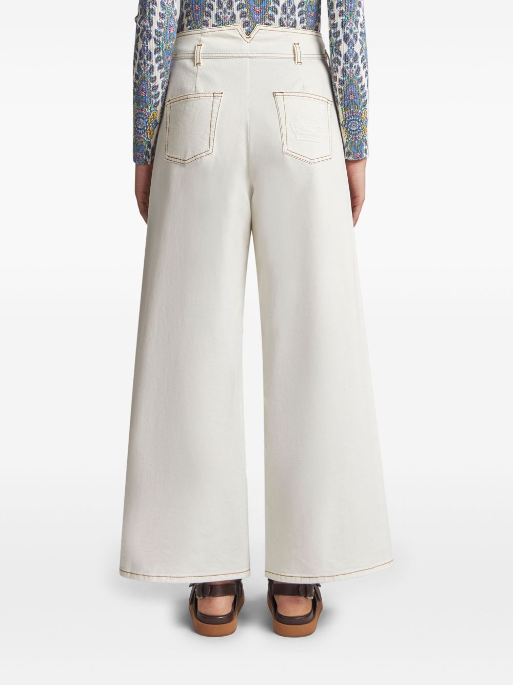 wide-leg jeans - 4