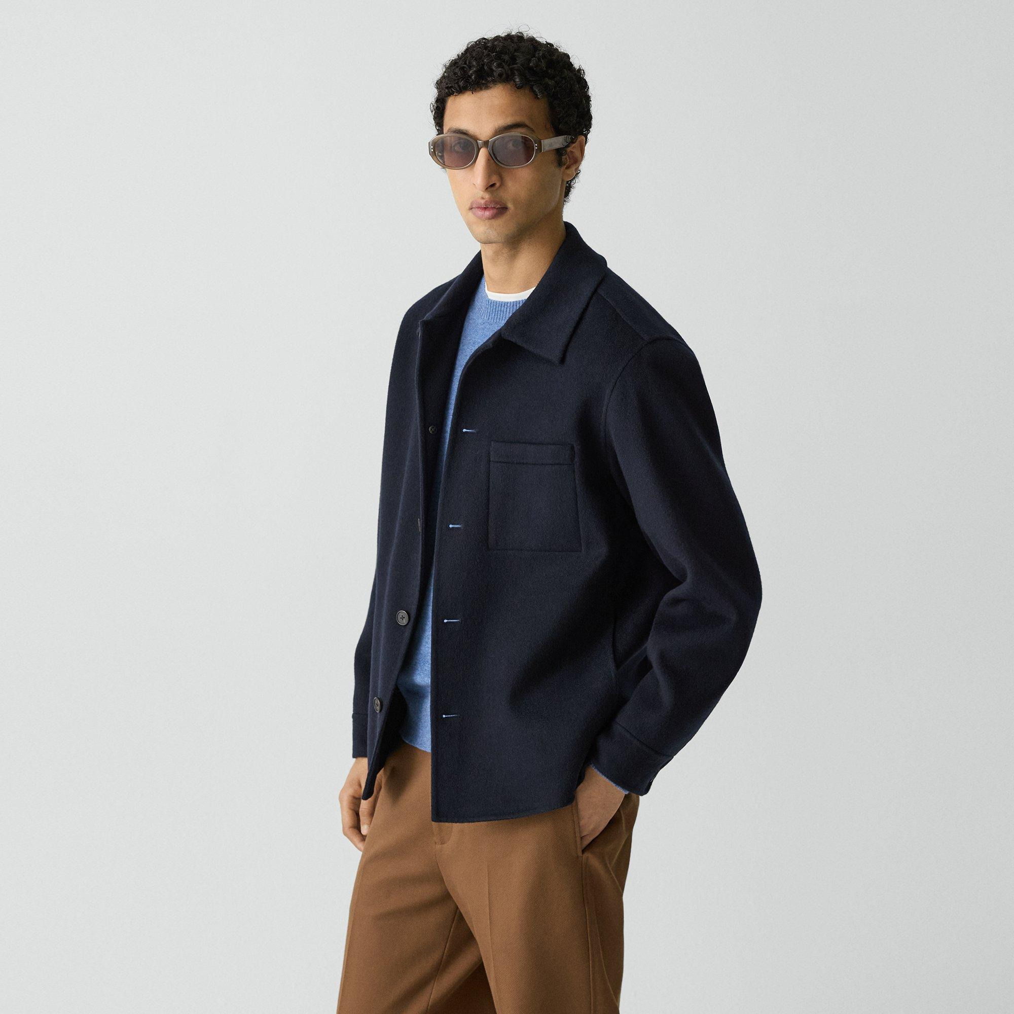 Overshirt in Double-Face Wool-Cashmere - 3