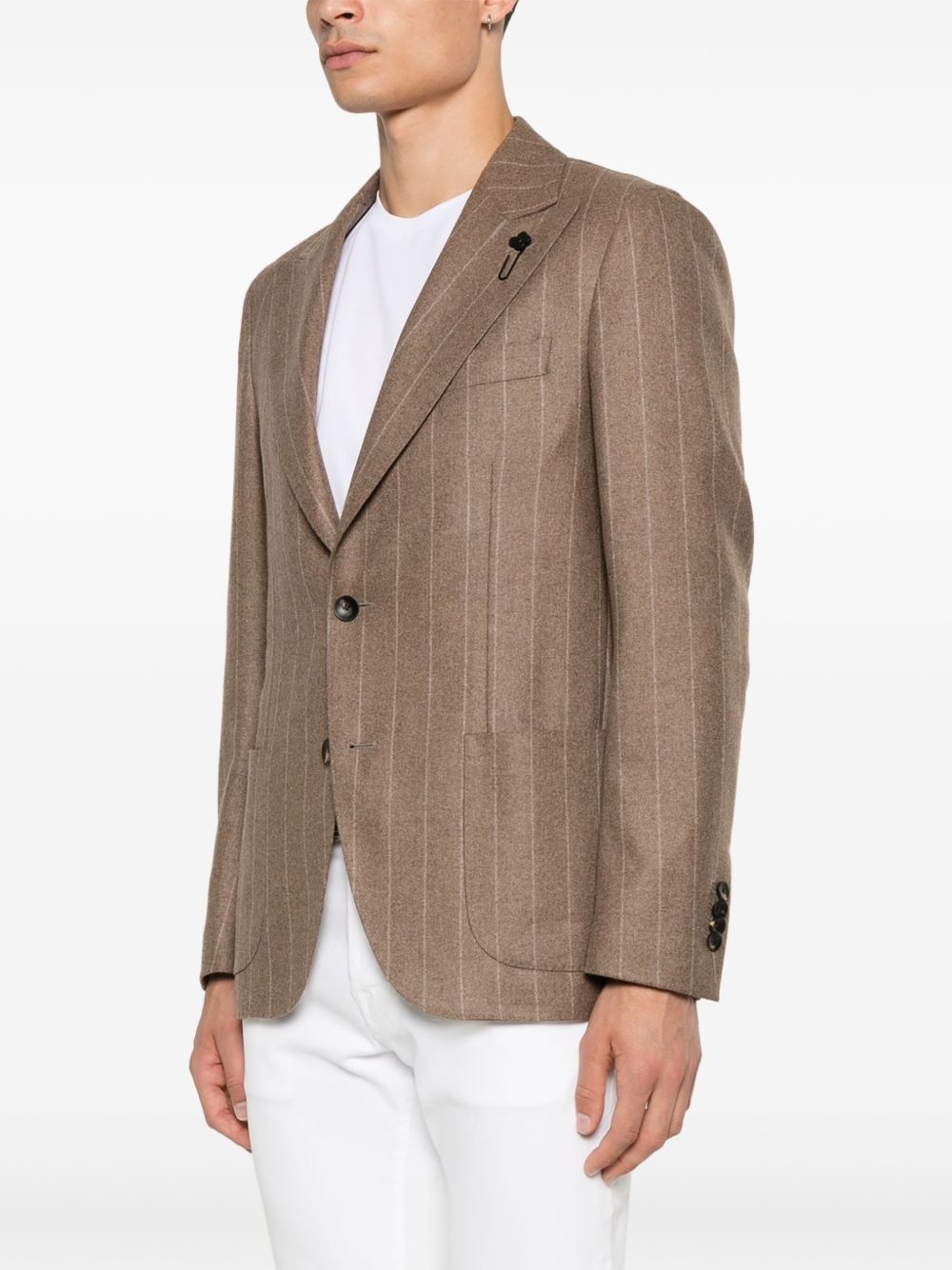 striped blazer - 3