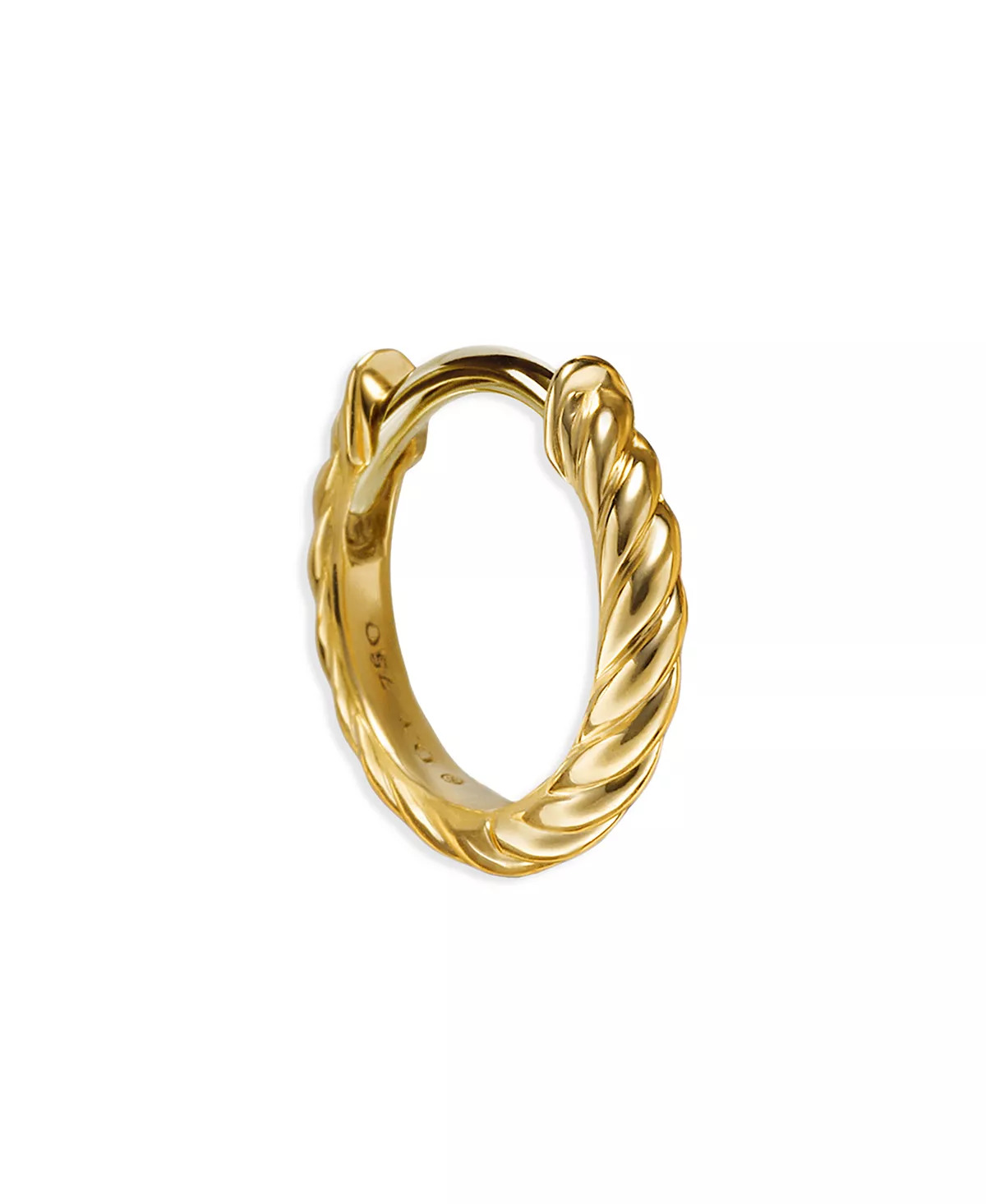 Sculpted Cable Micro Huggie Hoop Earrings, 10.7mm - 6