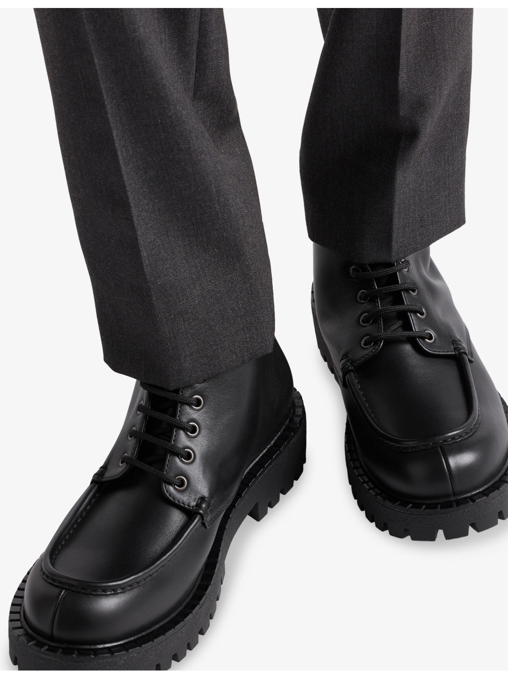 Laced Leather Boots - 2