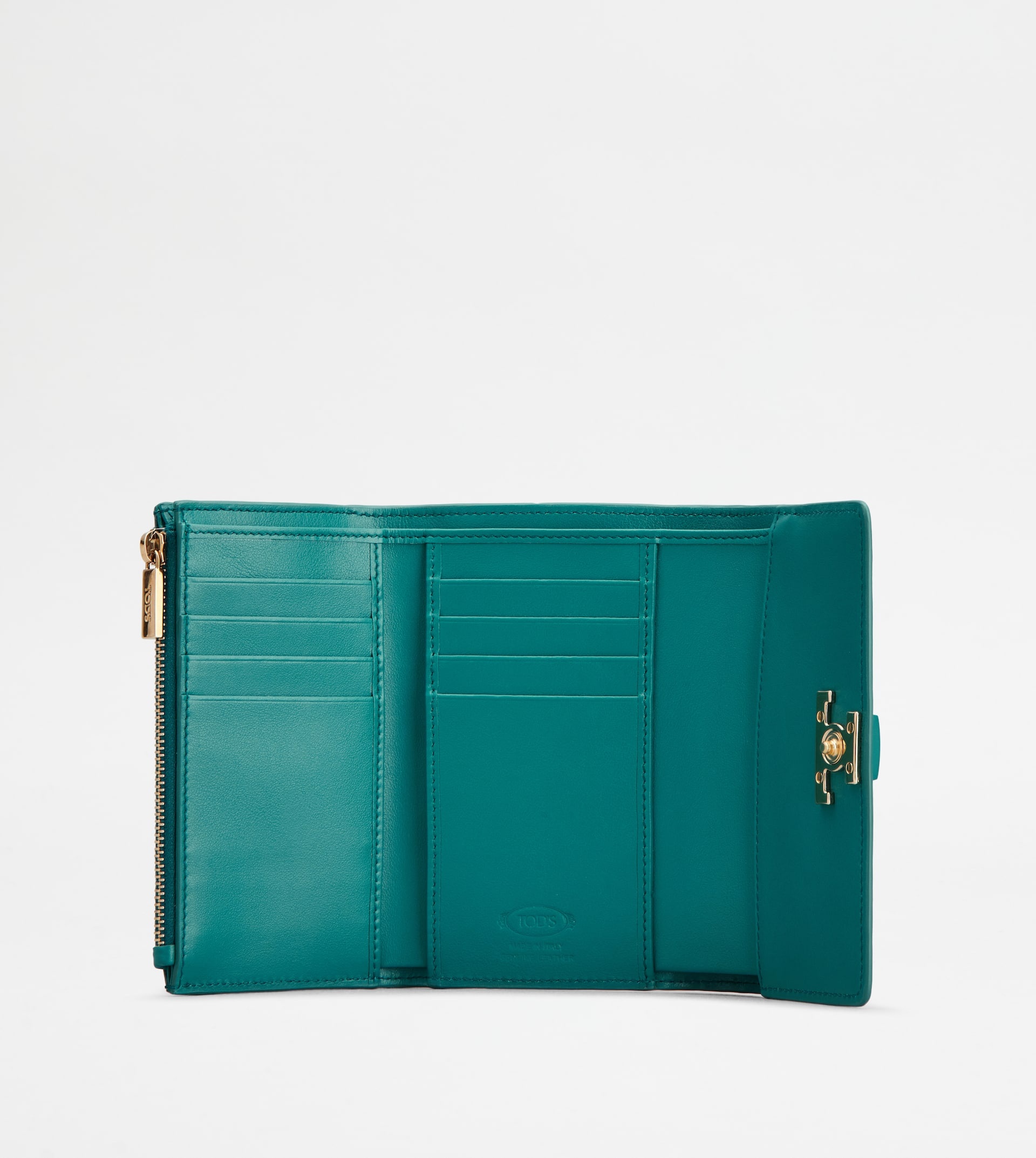 T TIMELESS WALLET IN LEATHER - GREEN - 2