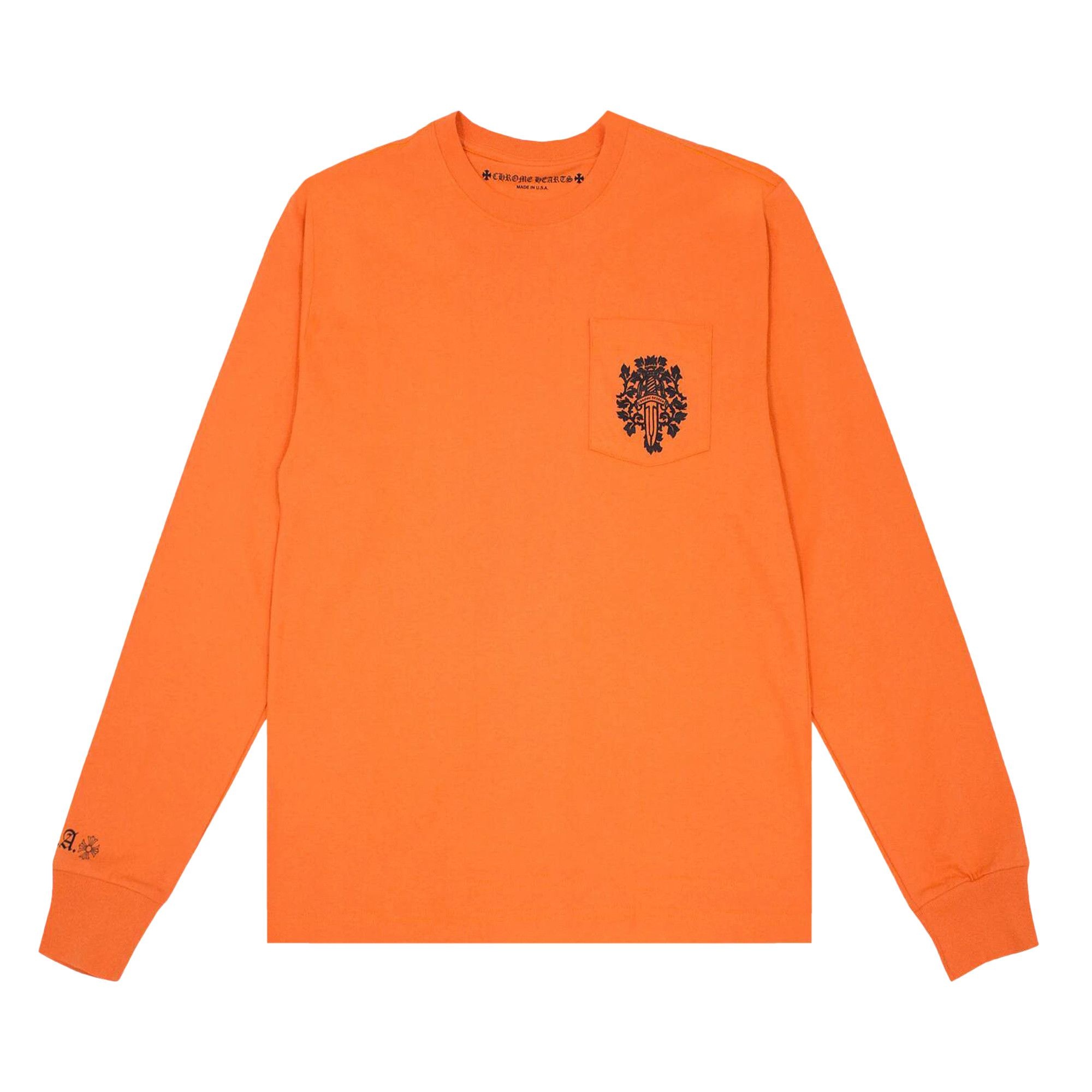 Chrome Hearts Vine Dagger Long-Sleeve T-Shirt 'Orange/Black' - 1