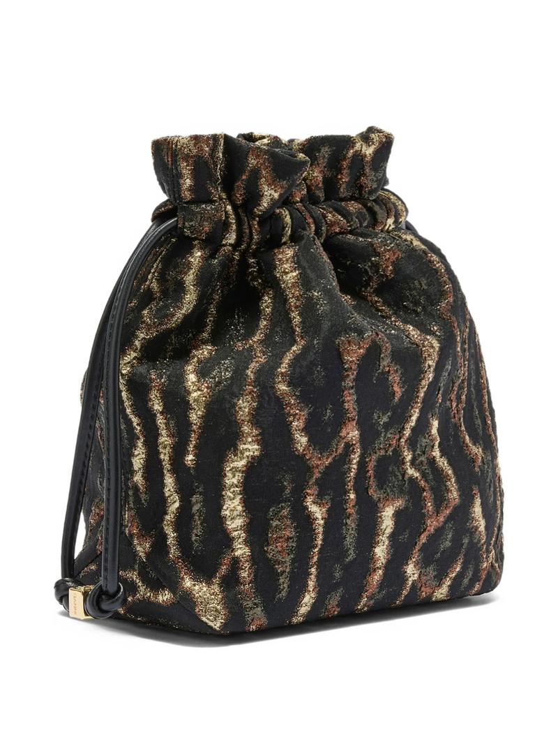 GANNI Ganni Drawstring Logo-detail Bucket Bag outlook