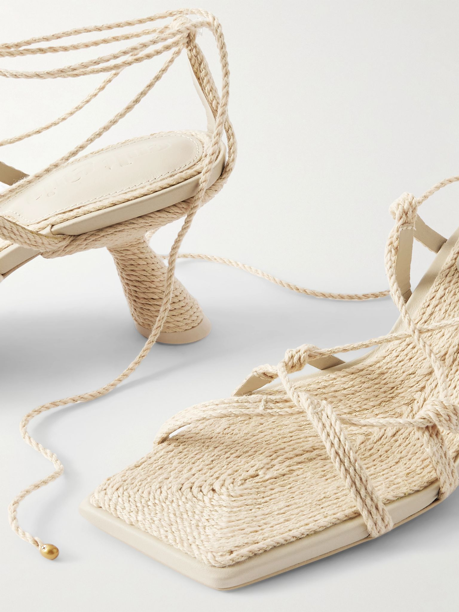 Raisa raffia sandals Neutral - 4