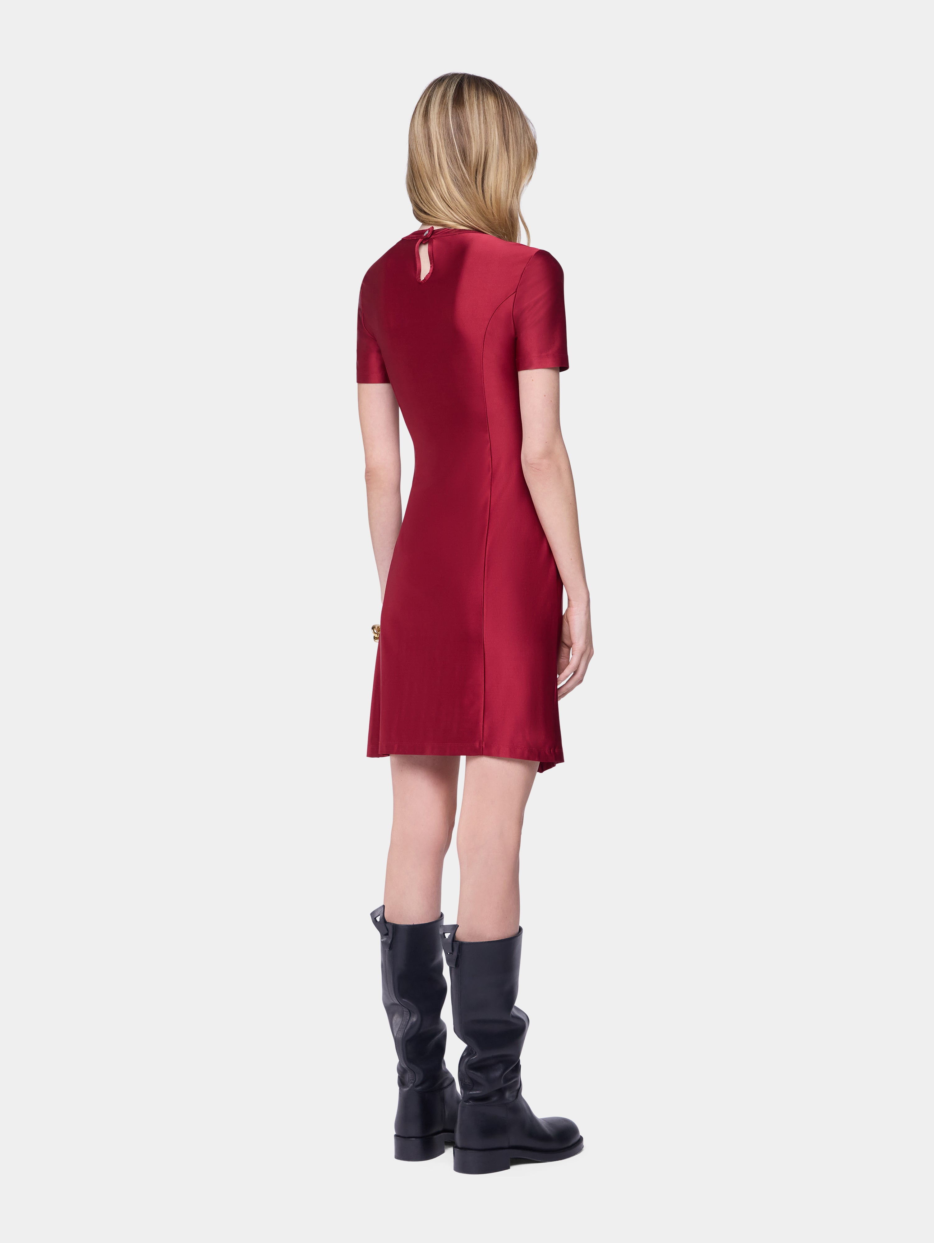 DRAPED MINI DRESS IN JERSEY - 2