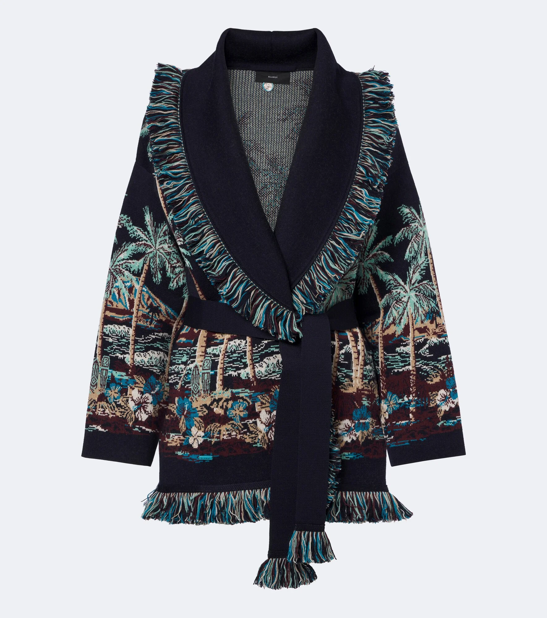 Diamond Head jacquard wool-blend cardigan - 1