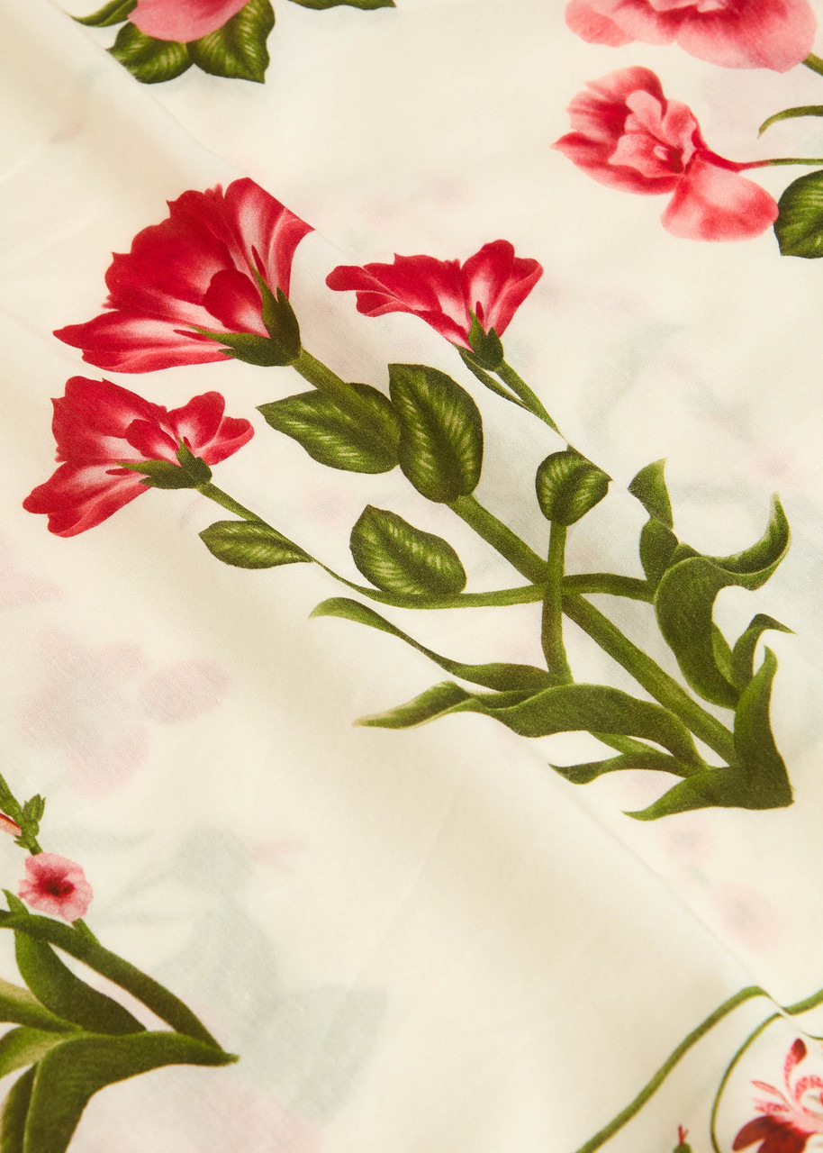 Agua BY Agua Bendita Emelina Canna Floral-print Cotton and Silk-blend Sarong - 5