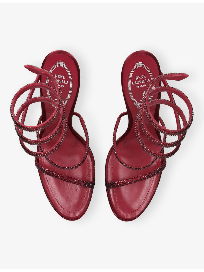 RENE CAOVILLA Cleo 105 Leather Heeled Sandals outlook