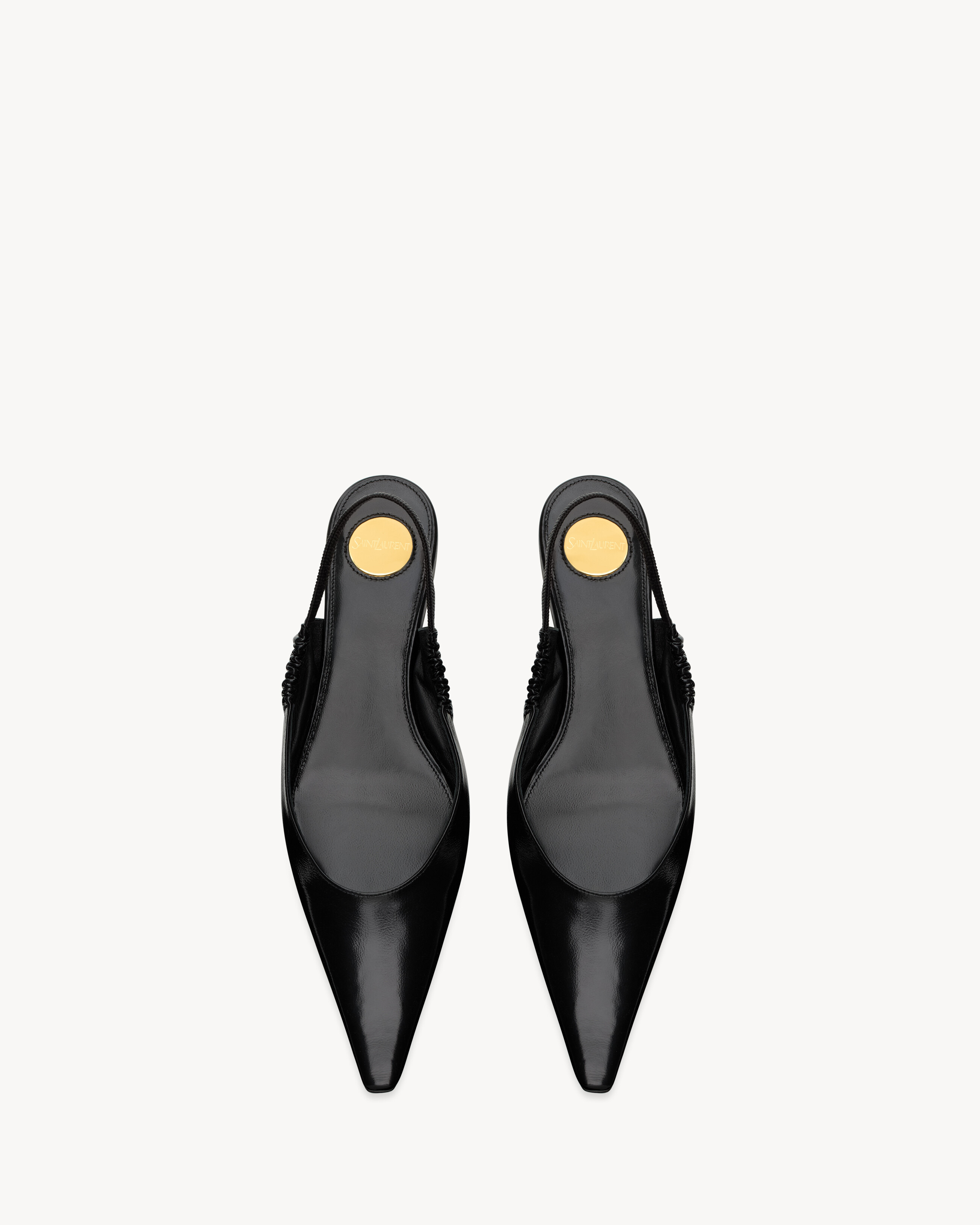 ANNE-MARIE SLINGBACK FLATS IN SMOOTH LEATHER - 3