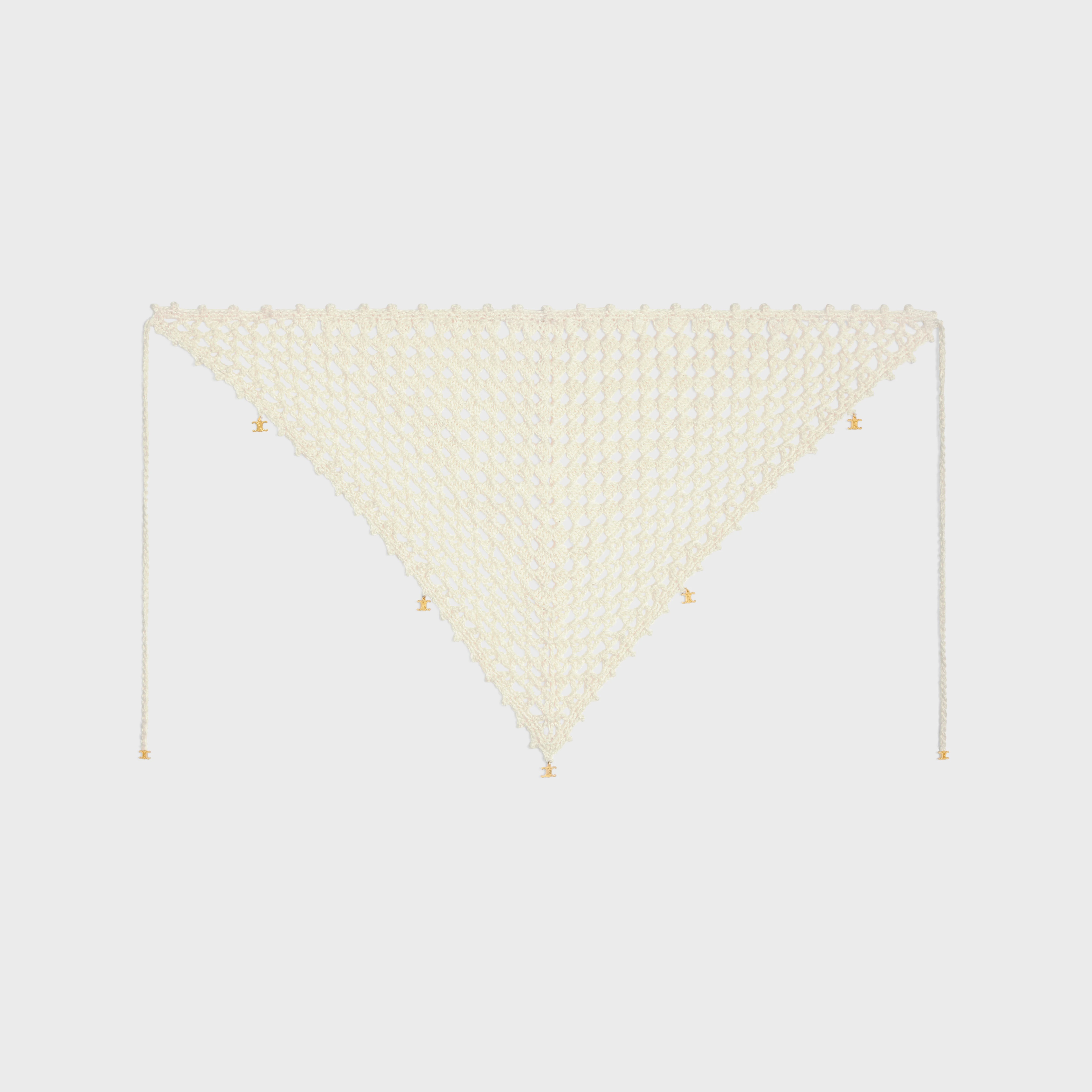 triomphe bandana in crocheted cotton - 1