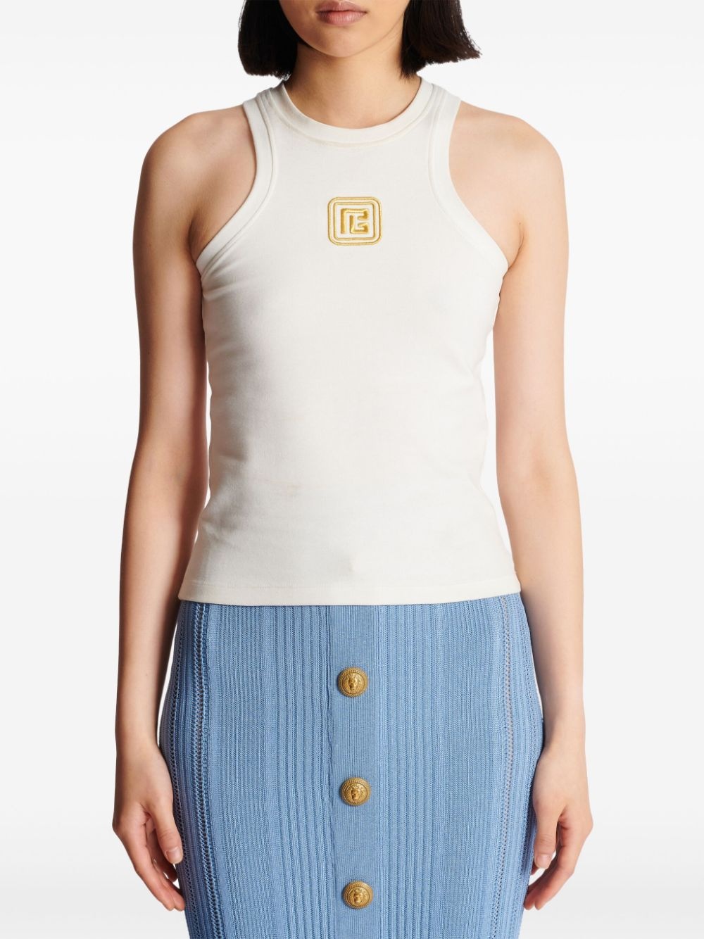 PB-embroidered tank top - 5