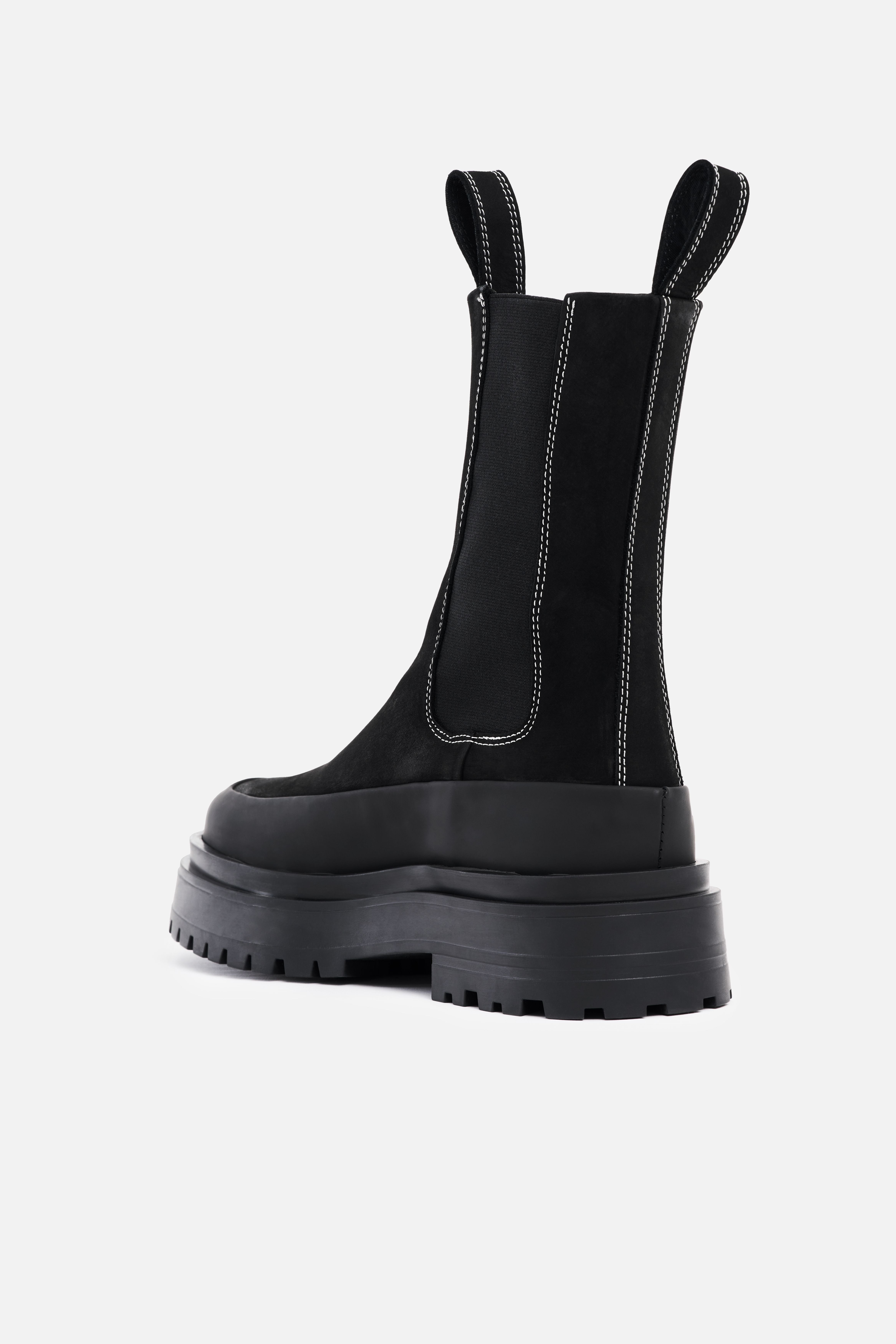 High Walker Nubuck Boots Black - 2