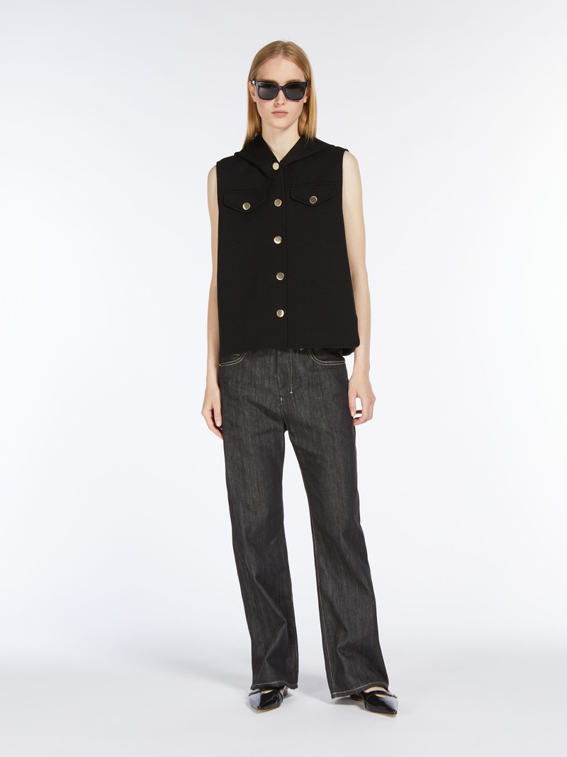 Max Mara BENE Hooded wool gilet outlook