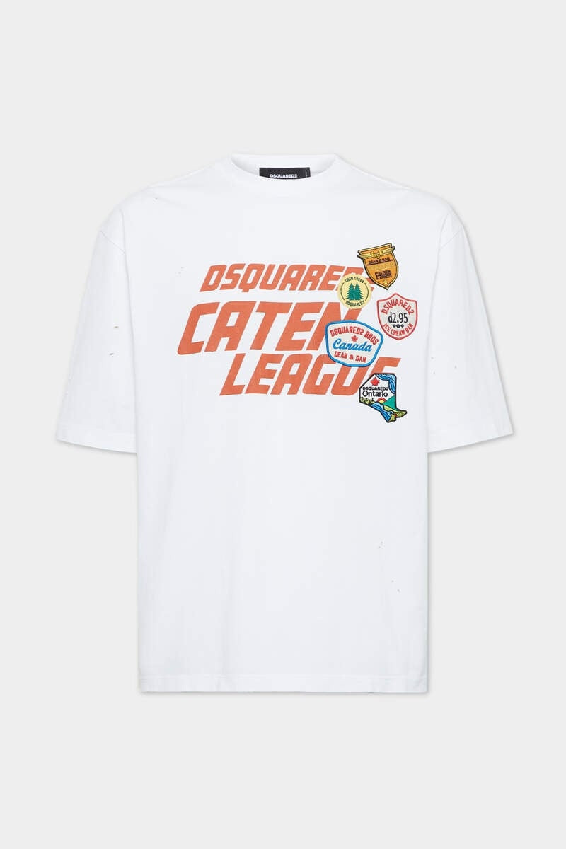 DYED AND DESTROYED LOOSE FIT CATEN LEAGUE T-SHIRT 1