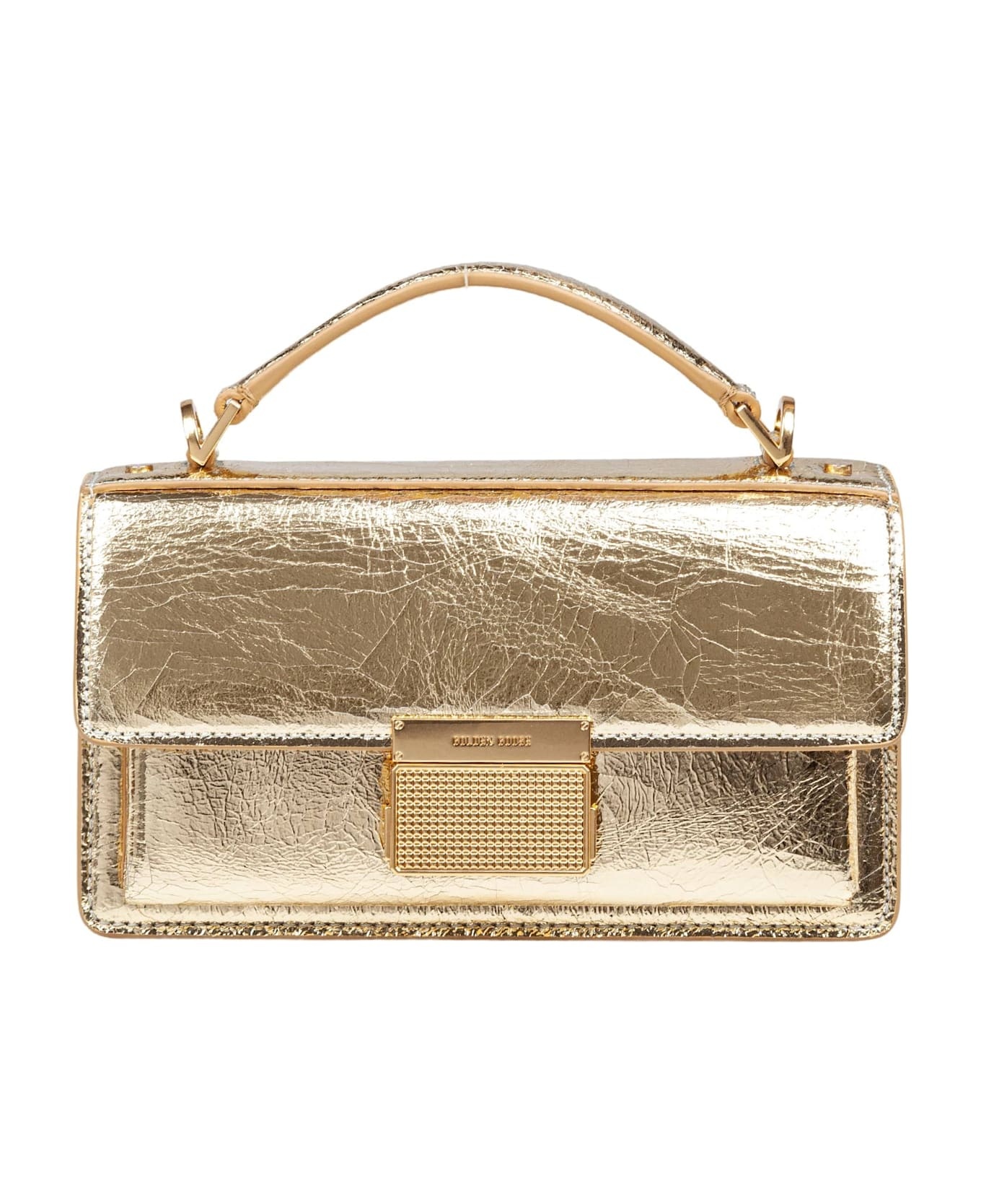 Golden Goose Venezia Small Handbag In Gold Color Leather - 1