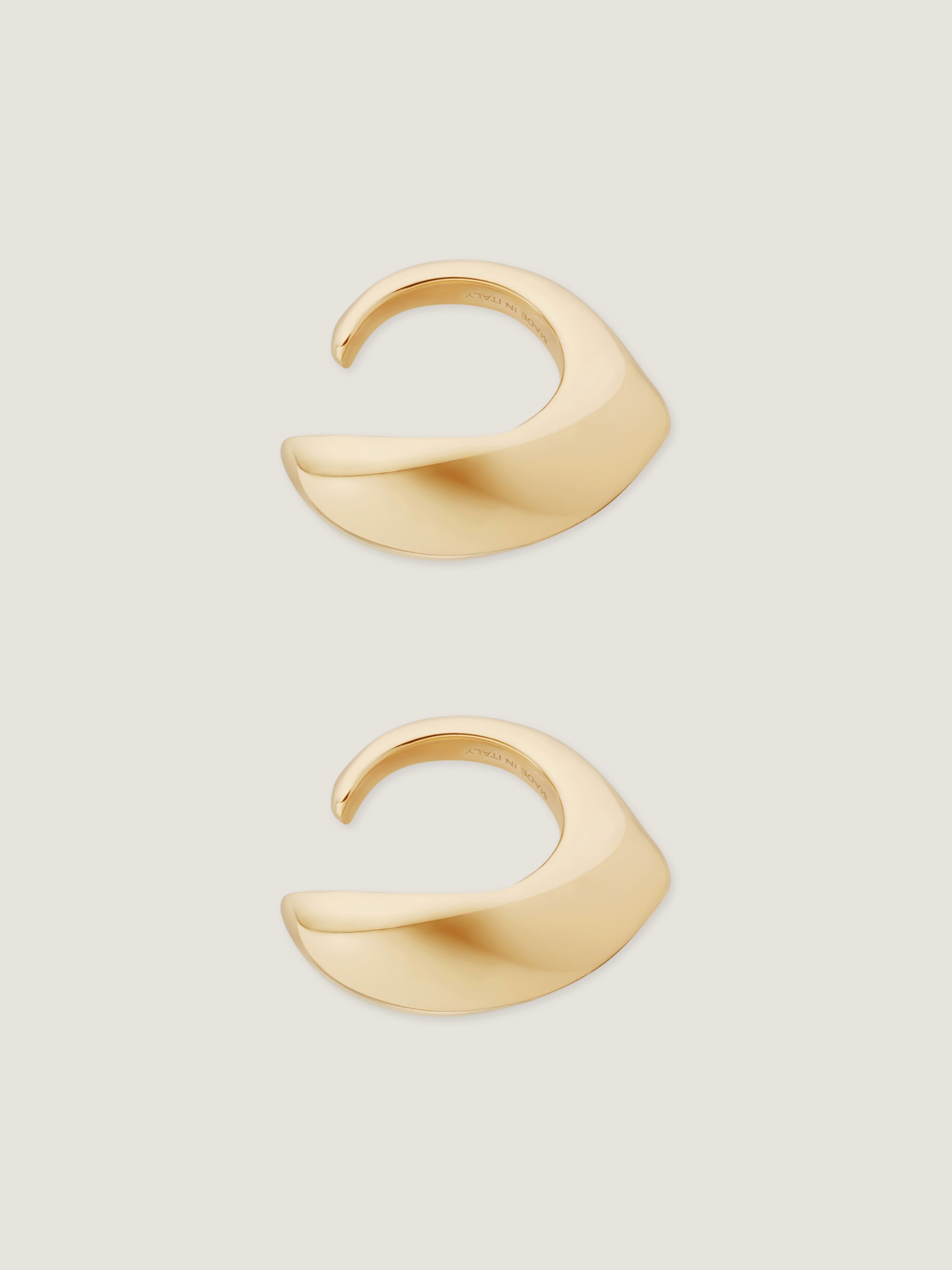 MAPLE SEED EARCUFFS SET IN METAL - 3