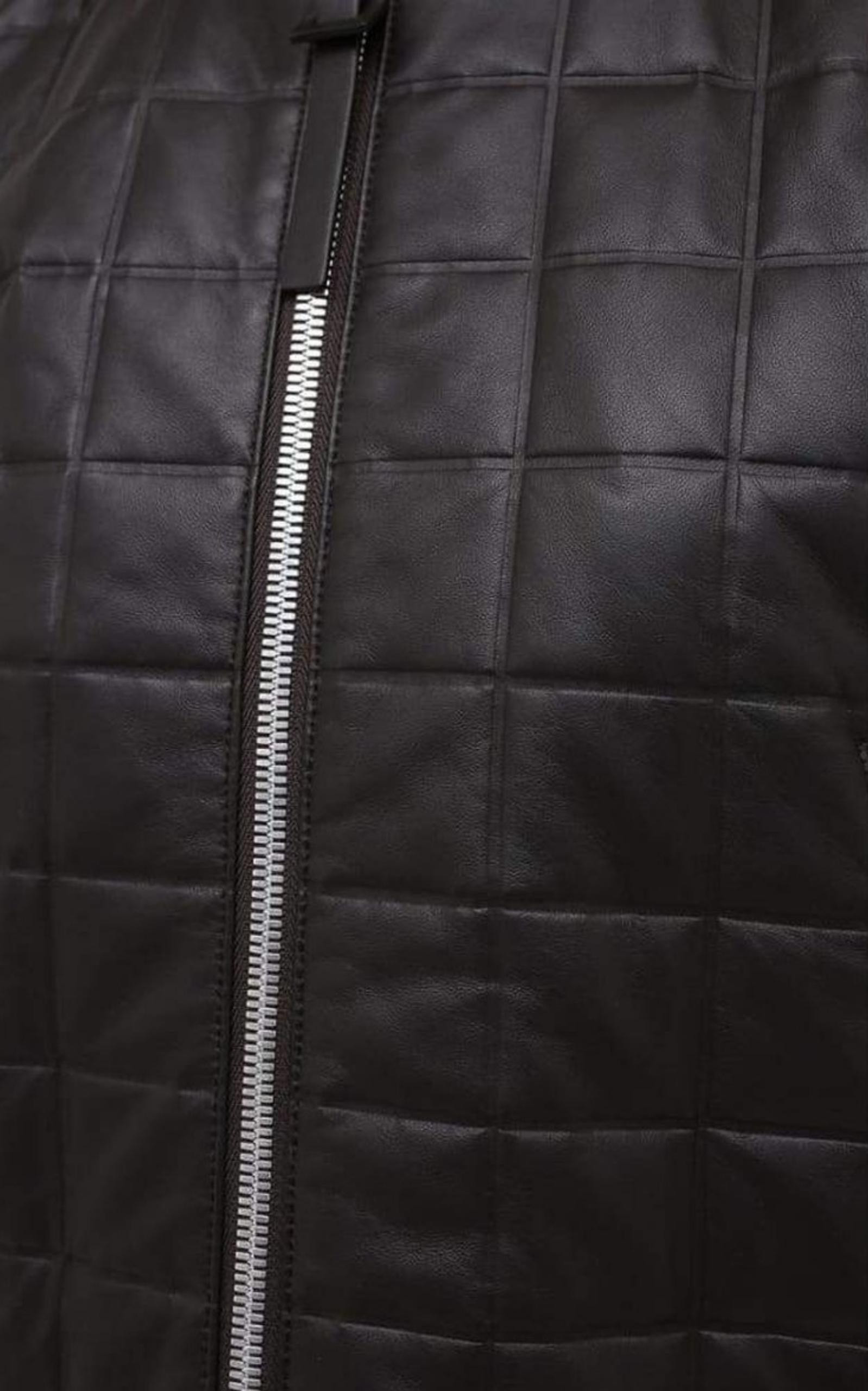 Quilted Leather Bomber Jacket - 5