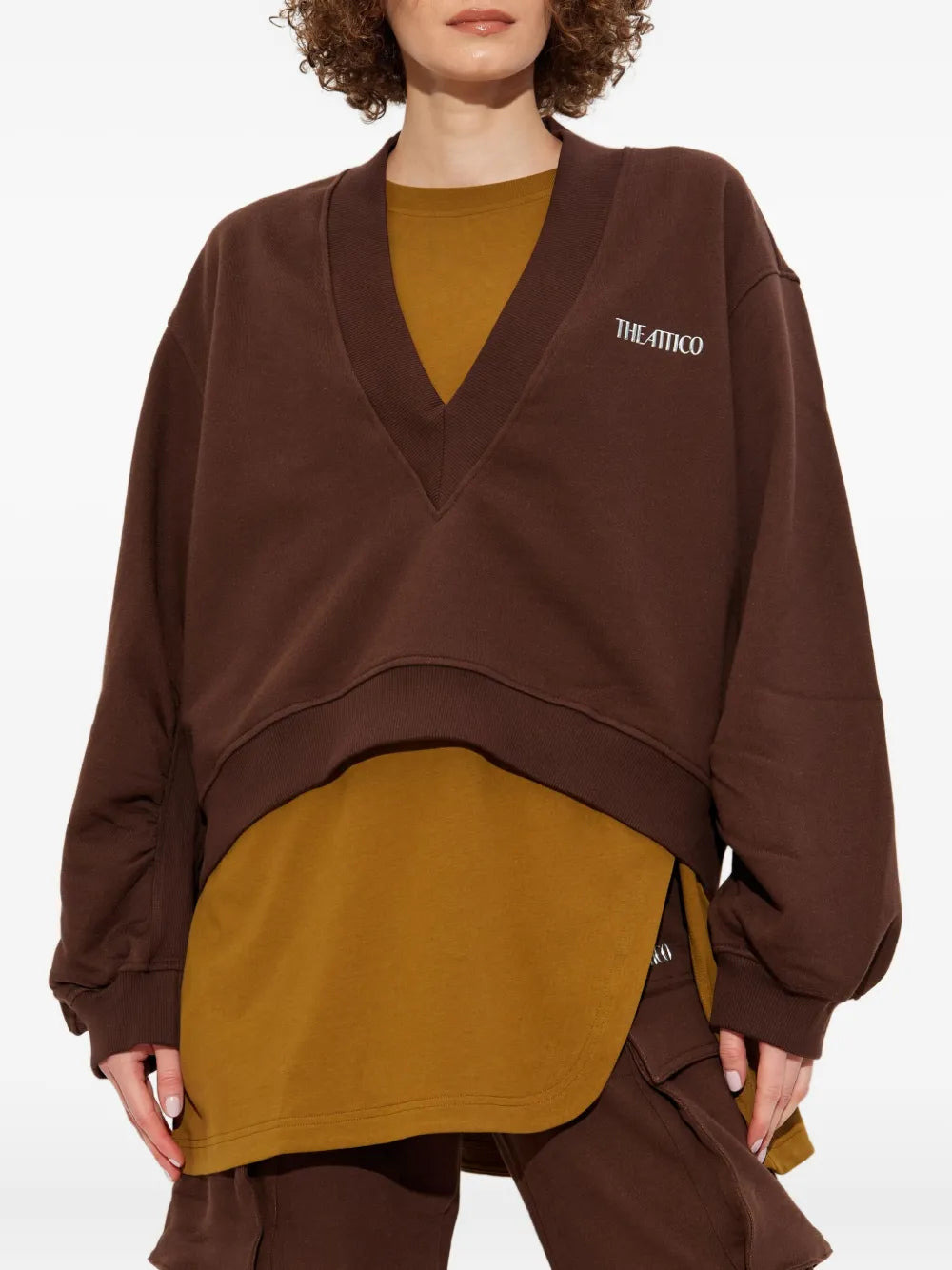 The Attico Women V-Neck Sweatshirt - 3