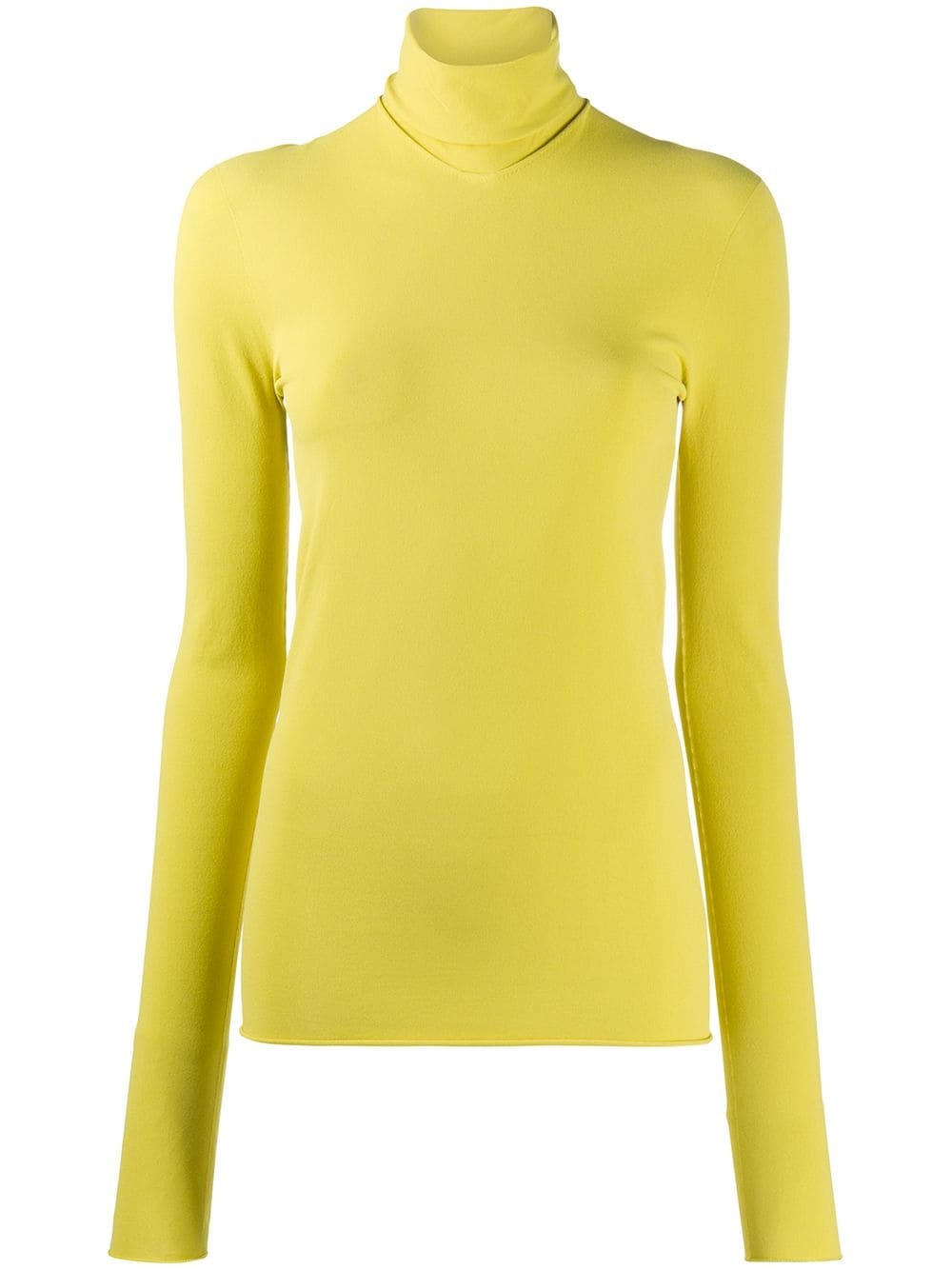 roll neck long-sleeved top - 1