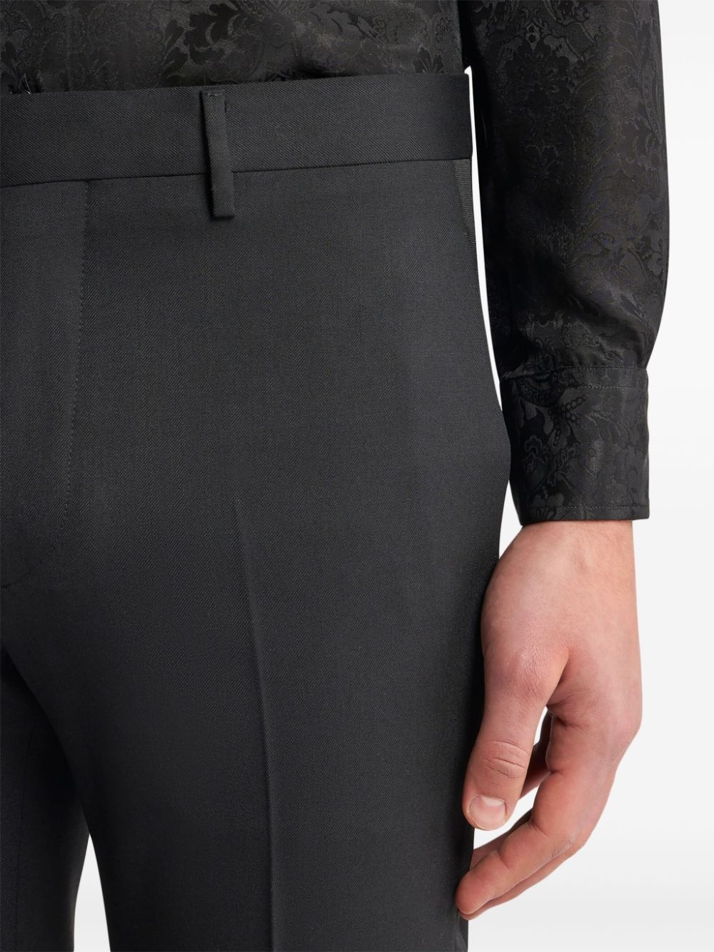 wool-blend tailored trousers - 5