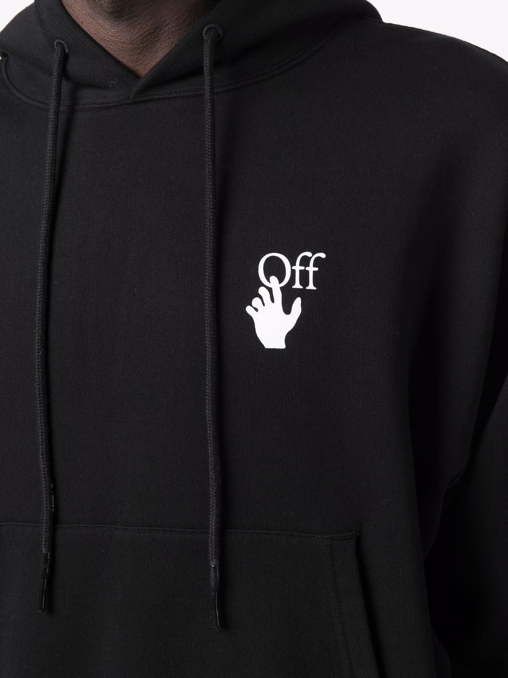 logo-print drawstring hoodie - 5