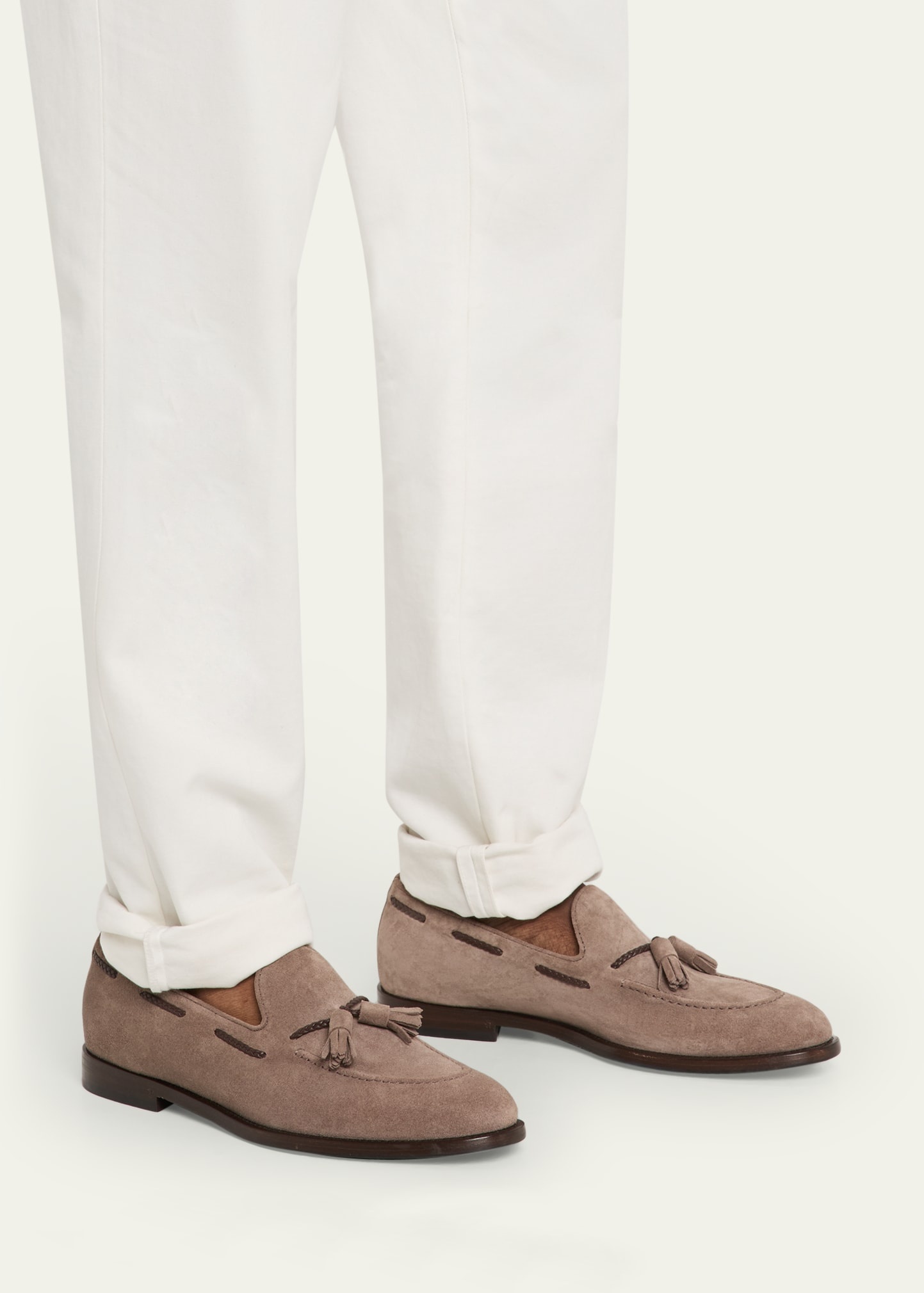 Men's Suede Tassel Loafers - 2