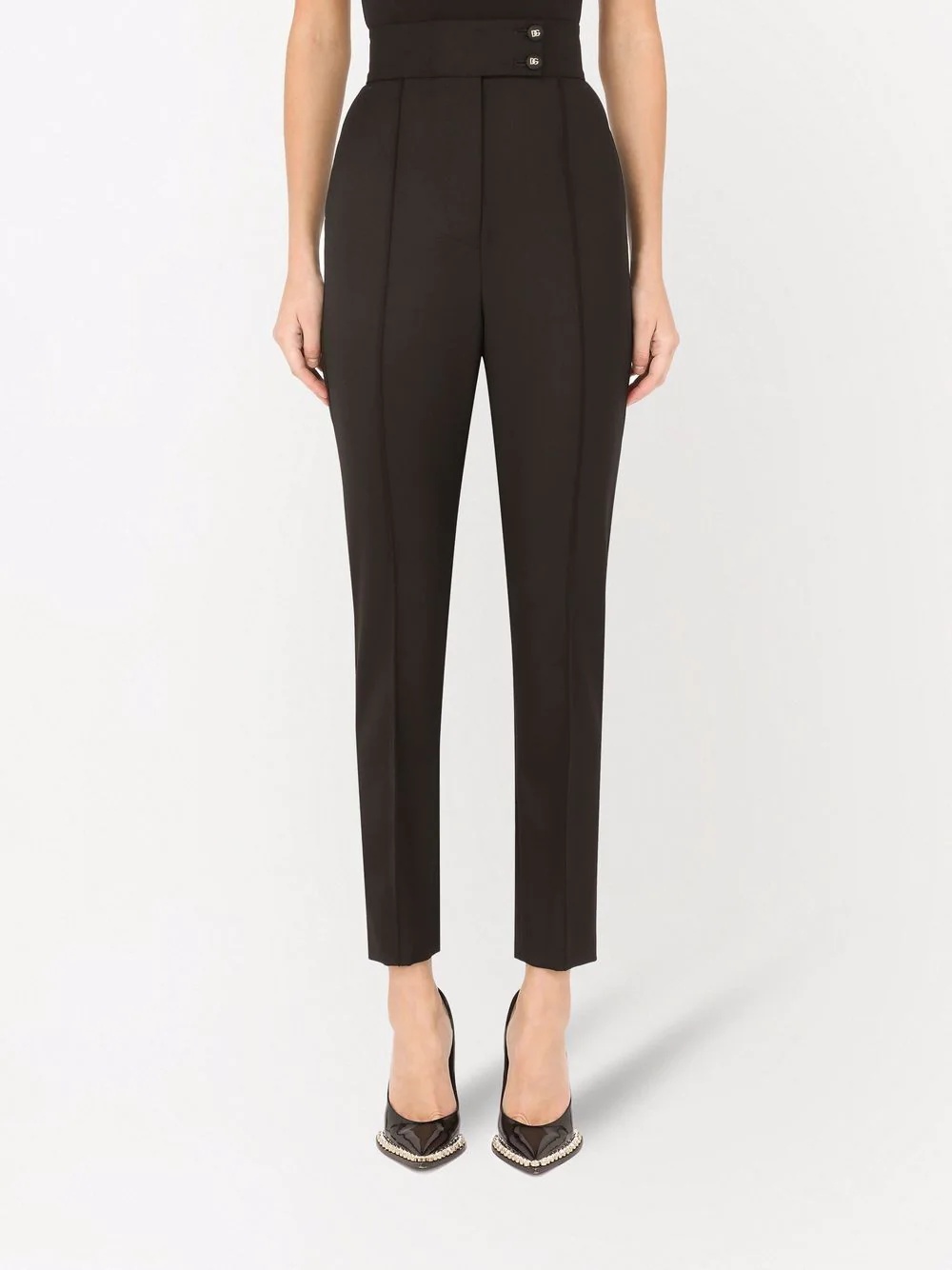 high-waist tailored trousers - 3