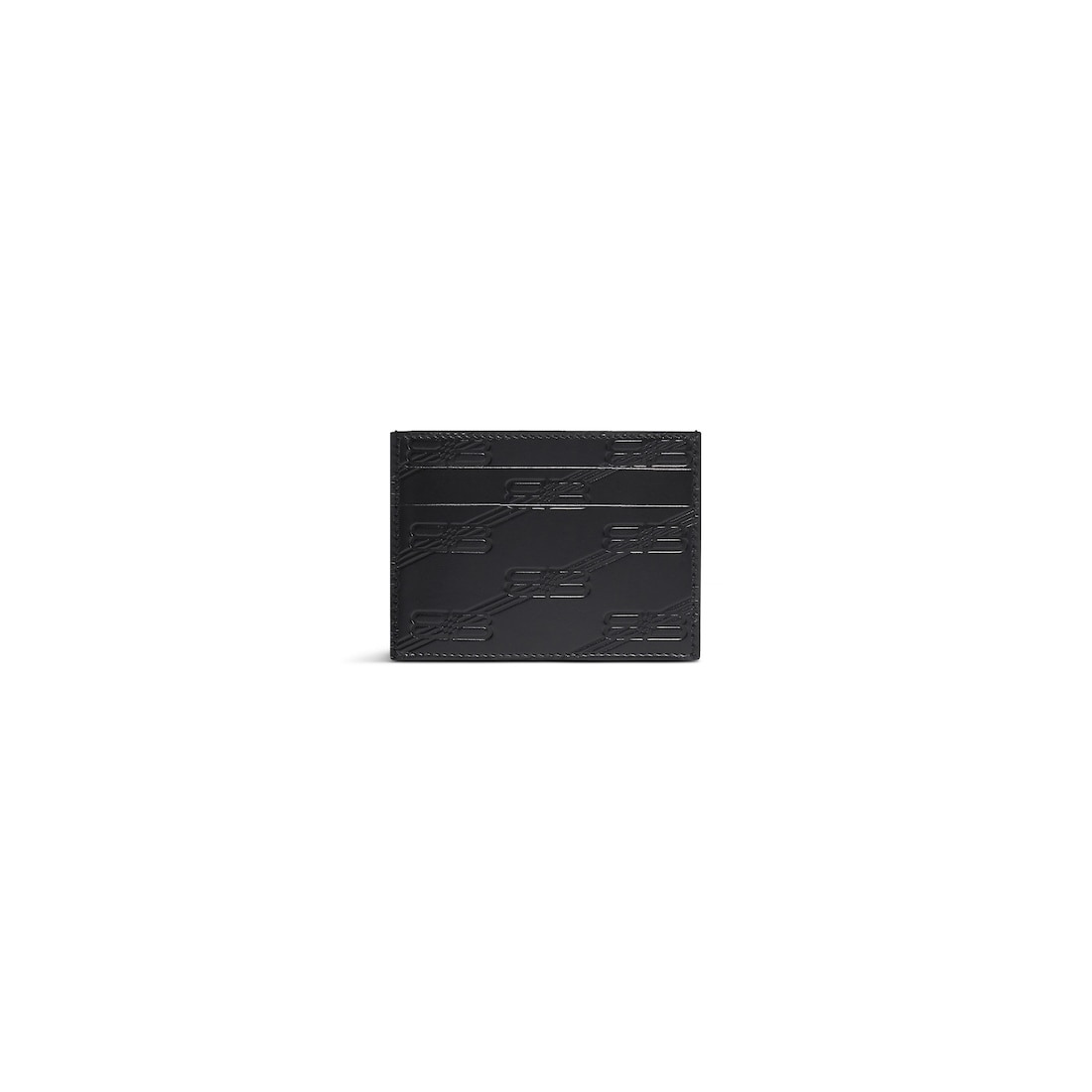embossed monogram card case in box - 2