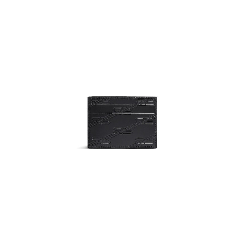 BALENCIAGA embossed monogram card case in box outlook