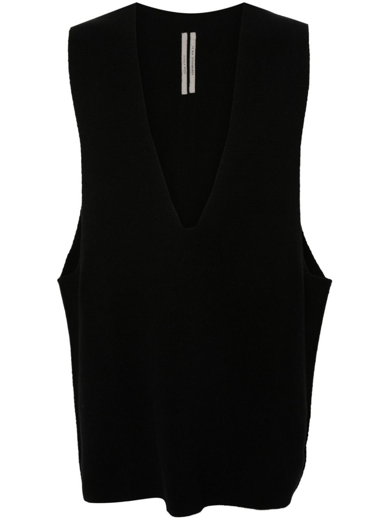 V Tank fine-knit vest 1
