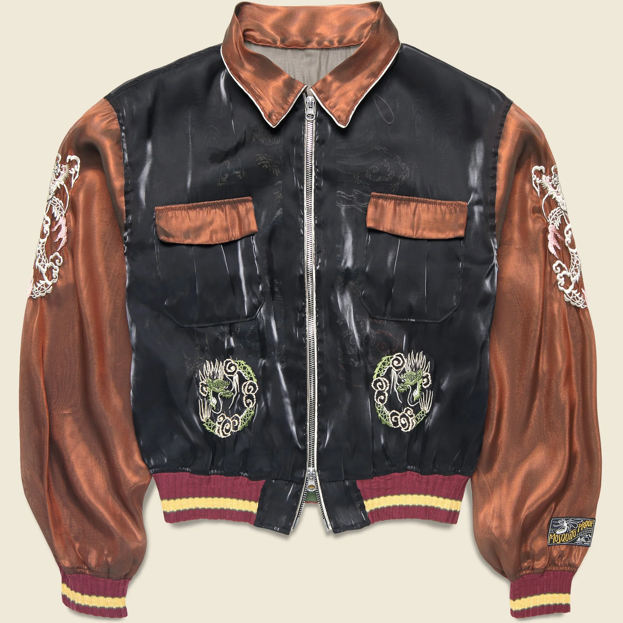 Sheer Pearl Mosquito Guard Vietnam Jacket - Black/Brown - 1