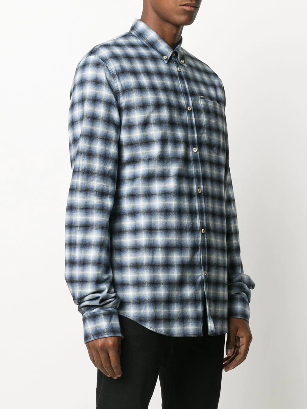 plaid long-sleeve shirt - 3