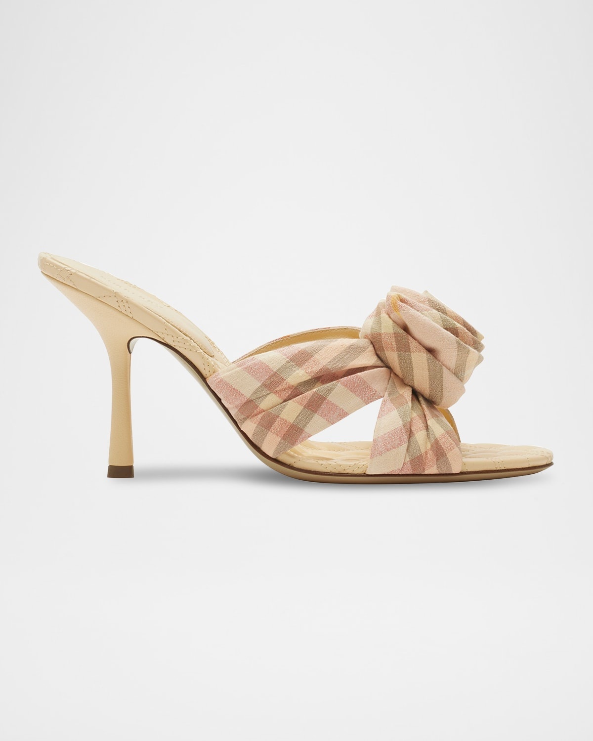 サンダル・ミュール [Burberry] Mews Rose Stretch Linen Blend Check 5D04D5D9-023A-4BFC-B6BC-