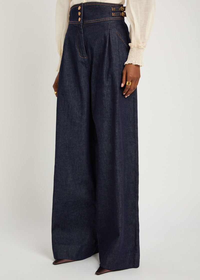Zimmermann Zimmermann Rebellion Wide-leg Denim Trousers outlook