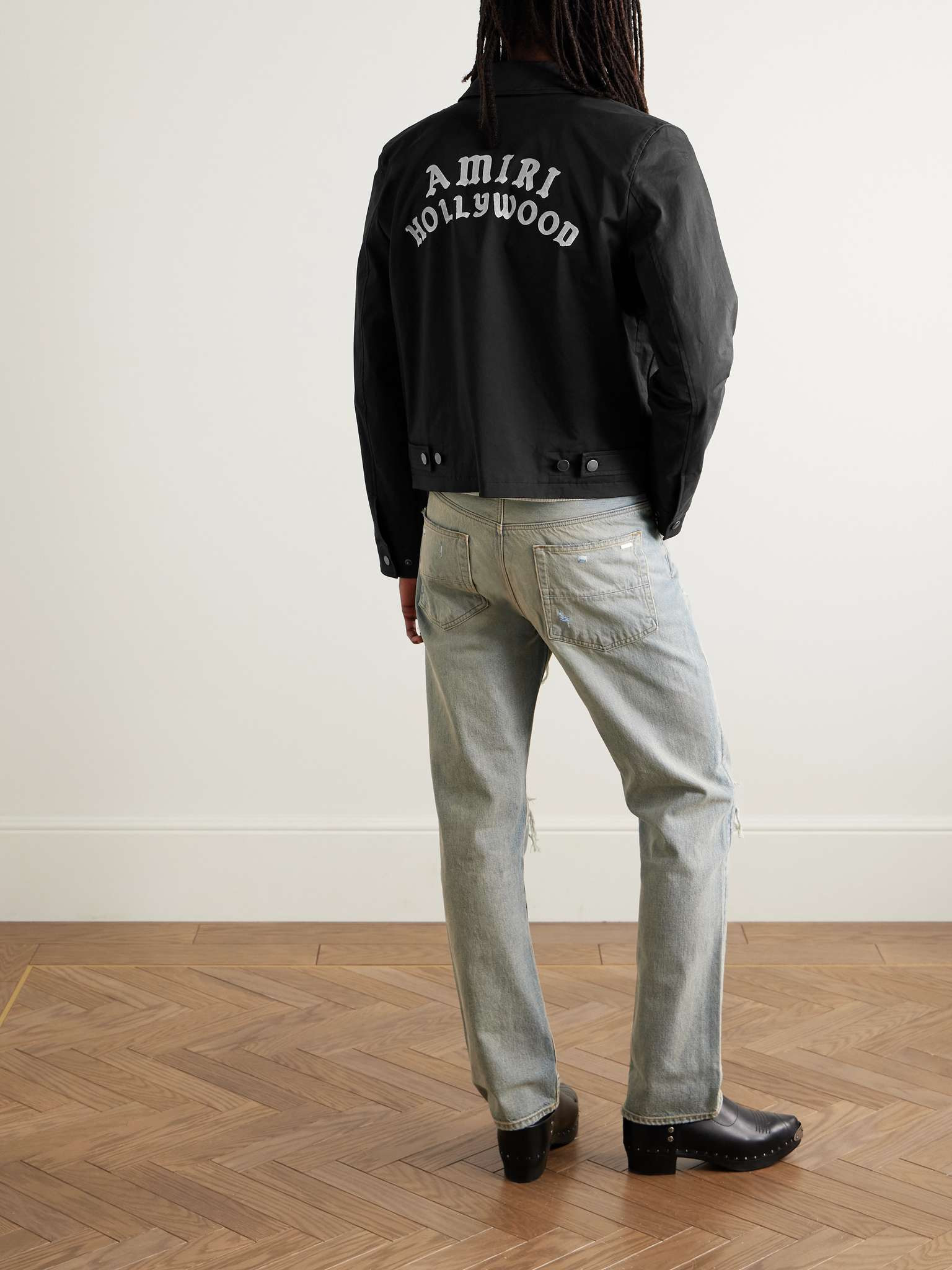 Logo-Flocked Cotton-Blend Blouson Jacket - 2