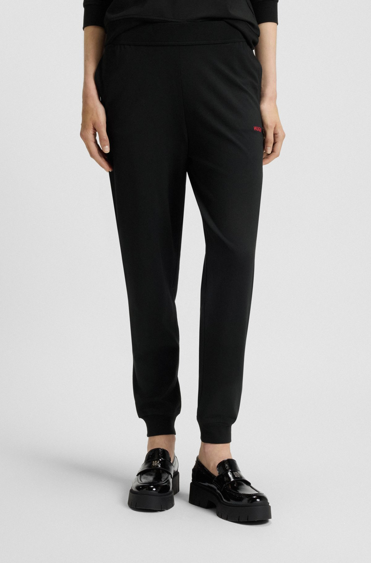 RELAXED-FIT TRACKSUIT BOTTOMS WITH PRINTED LOGO - 2
