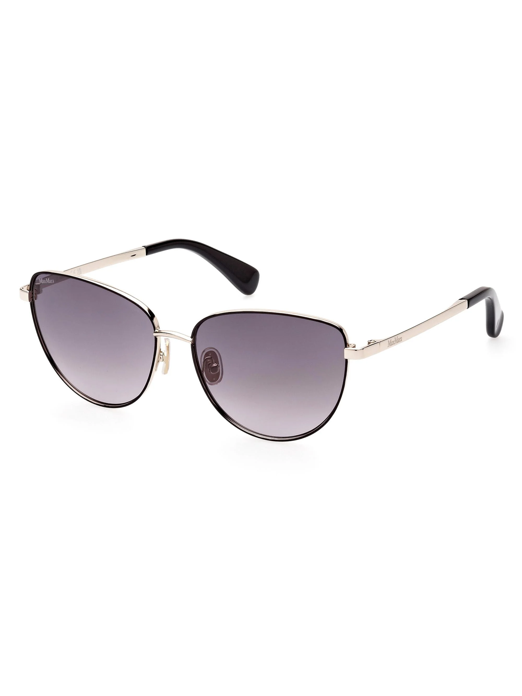Women's 56MM Cat-Eye Sunglasses - Gold Gradient Smoke - 1