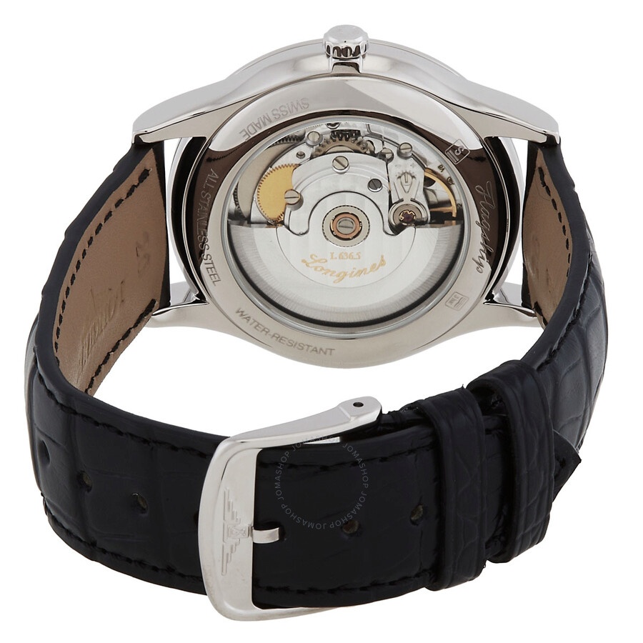 Longines Flagship Automatic Diamond Black Dial Men's Watch L48994572 - 3