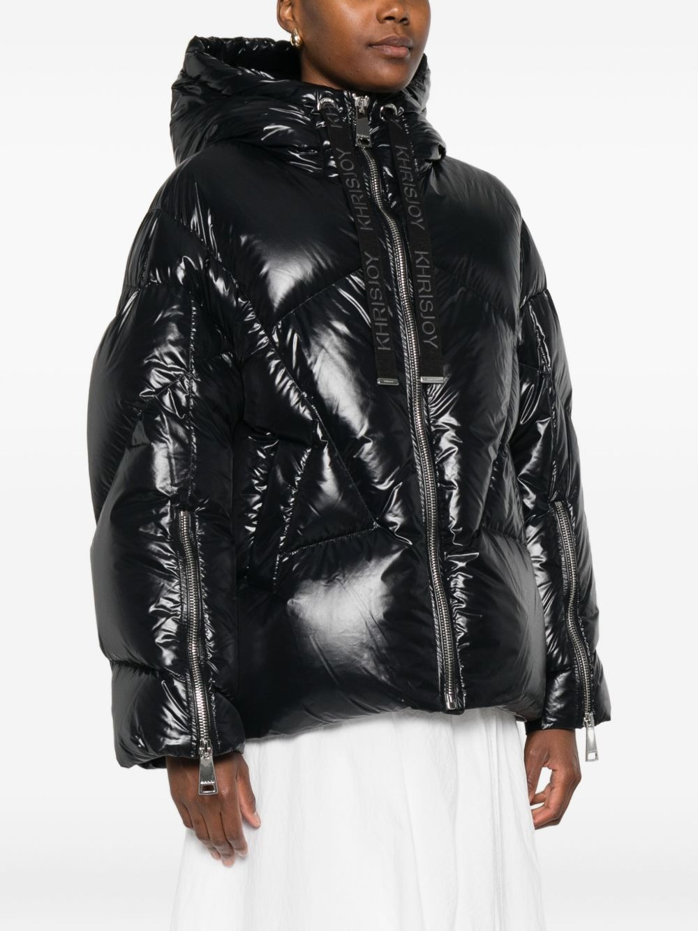 hooded-quilted puffer jacket - 3