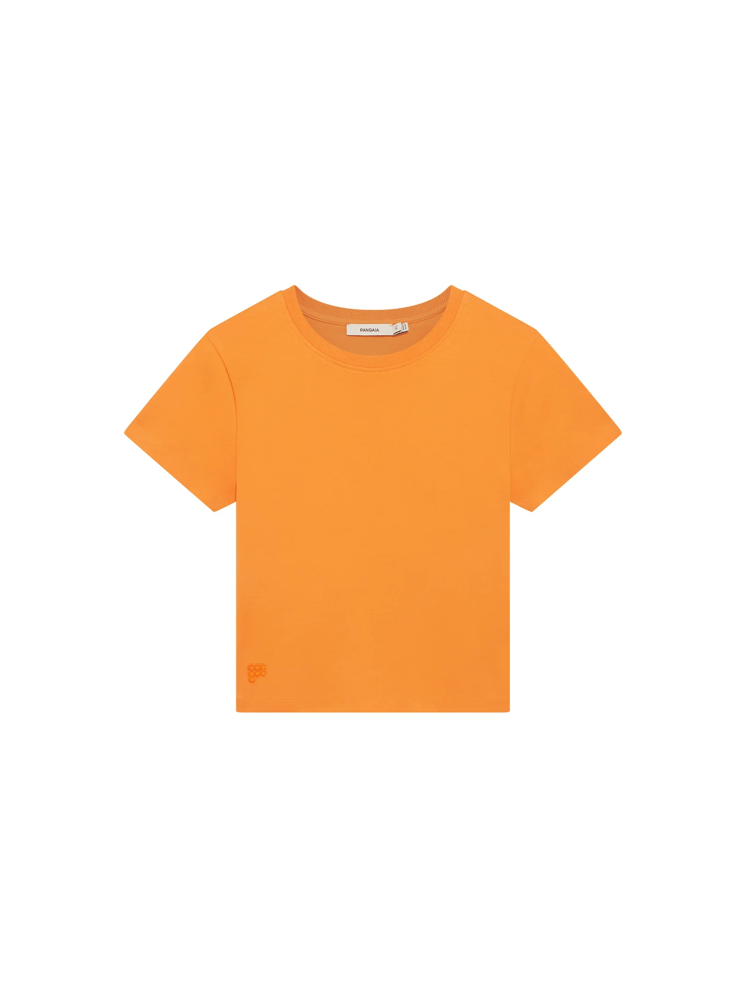 Womens Cropped T-Shirt - Saffron Orange - 1