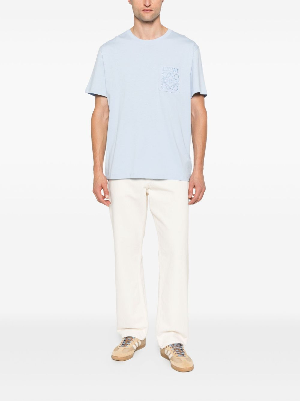 Anagram-embroidered T-shirt - 2