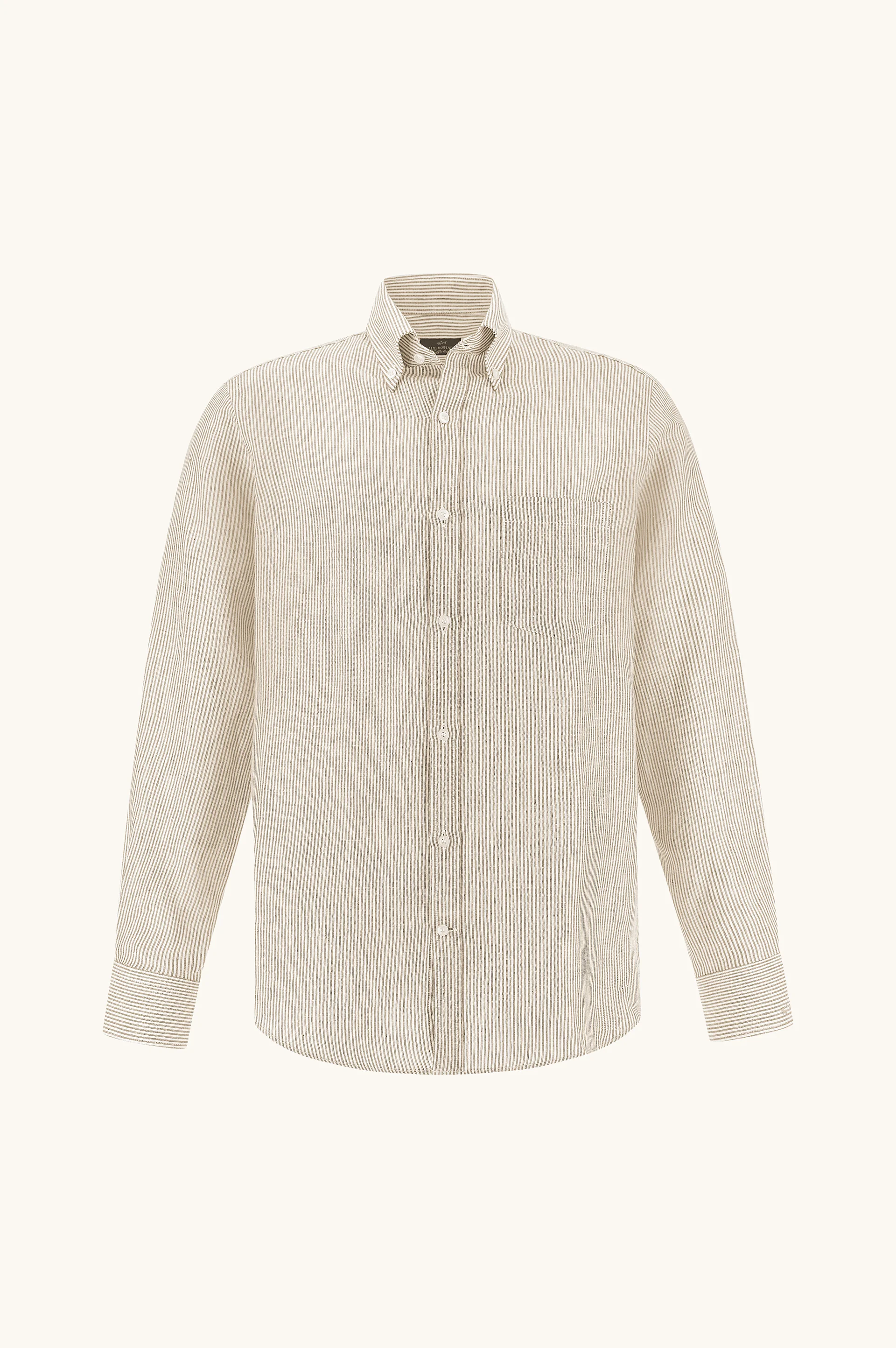 SOFFIO LINEN SHIRT WITH STRIPED PATTERN - 1