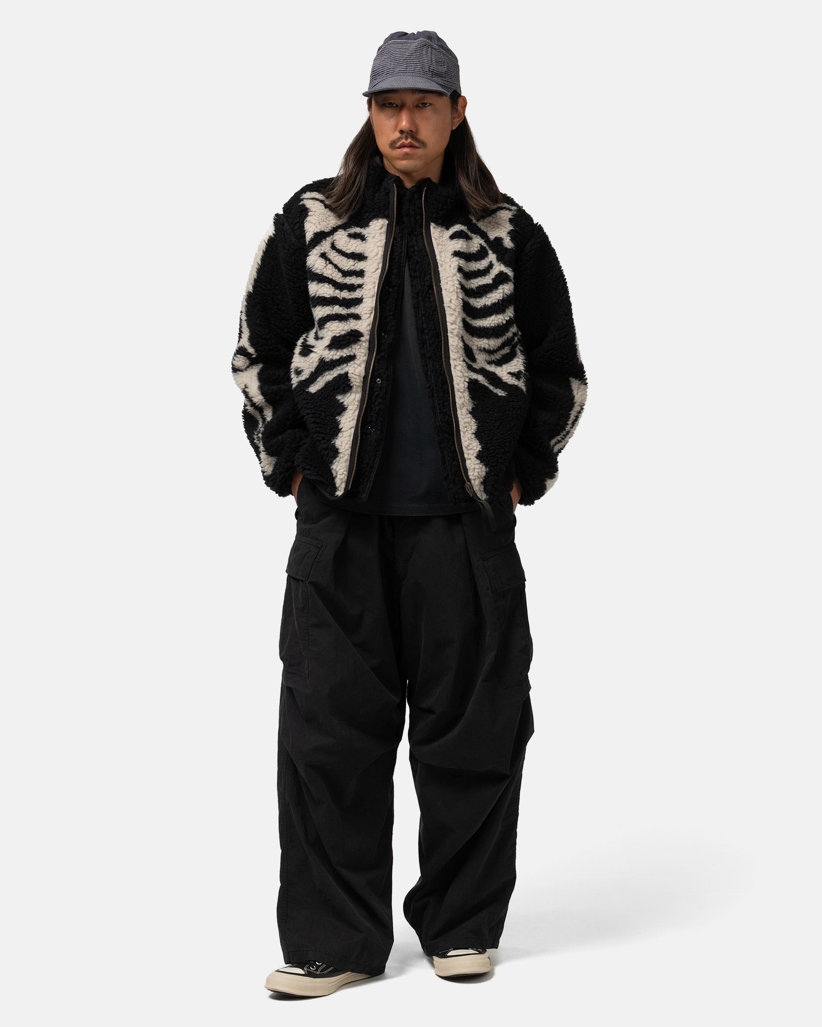 Rip Stop JUMBO Cargo Pants Black - 2