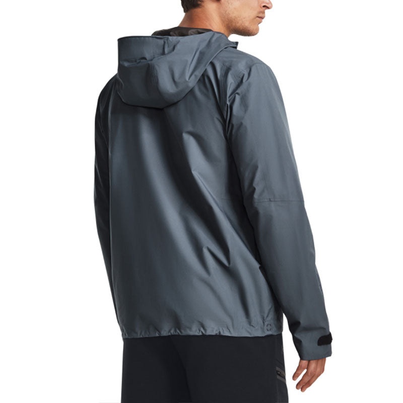 Under Armour Stretch Woven Windbreaker Jacket 'Grey Blue' 1369994-002 - 4