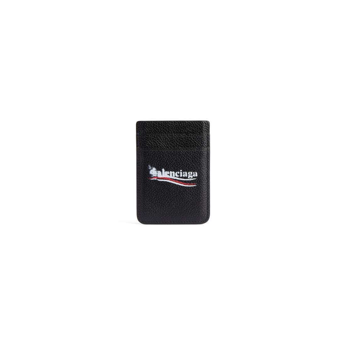 Men's Cash Magnet Card Holder  in Black - 1