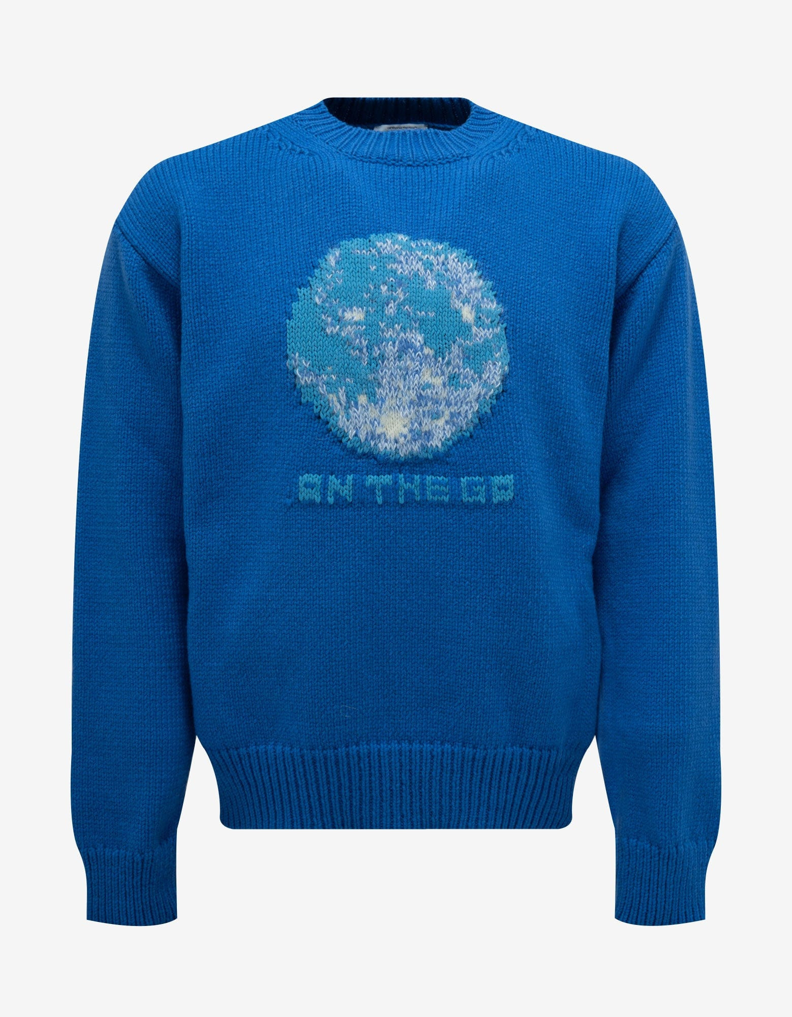 Off-White Blue On The Go Moon Chunky Sweater - 1