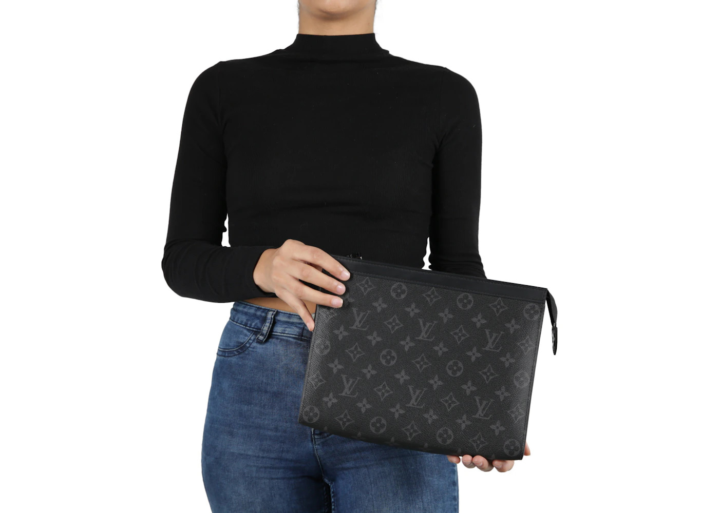 Louis Vuitton Pochette Voyage Monogram Eclipse MM Black/Grey - 4