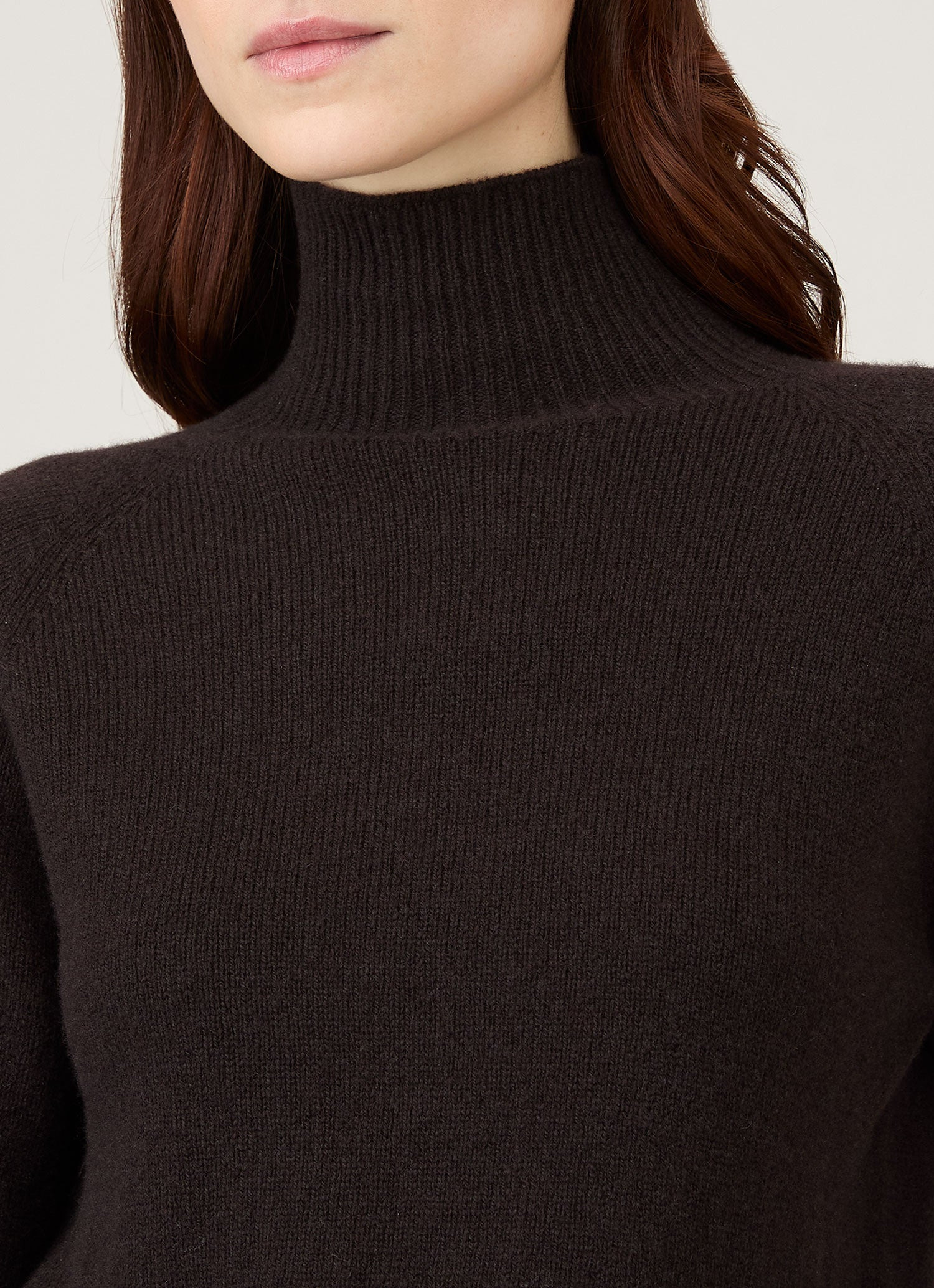 Lambswool Funnel Neck Jumper - 4